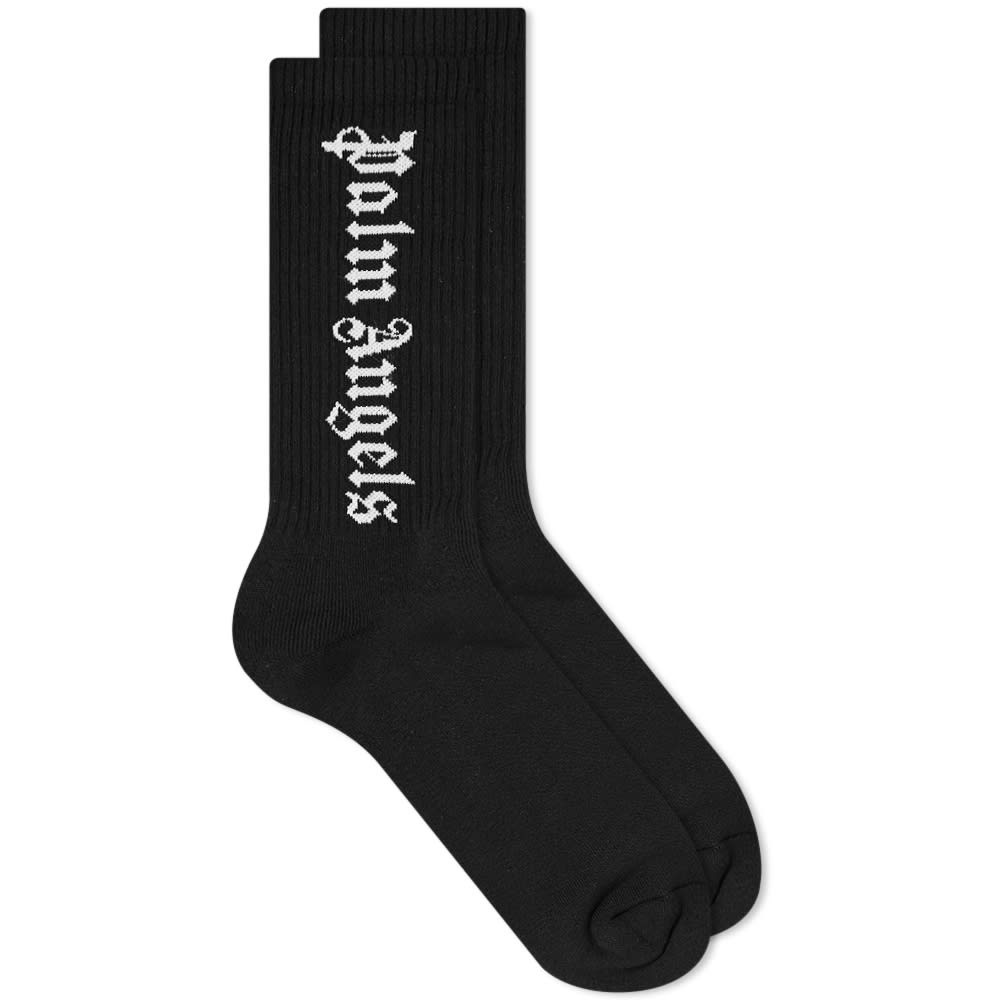 Palm Angels Gothic Logo Sock - 1