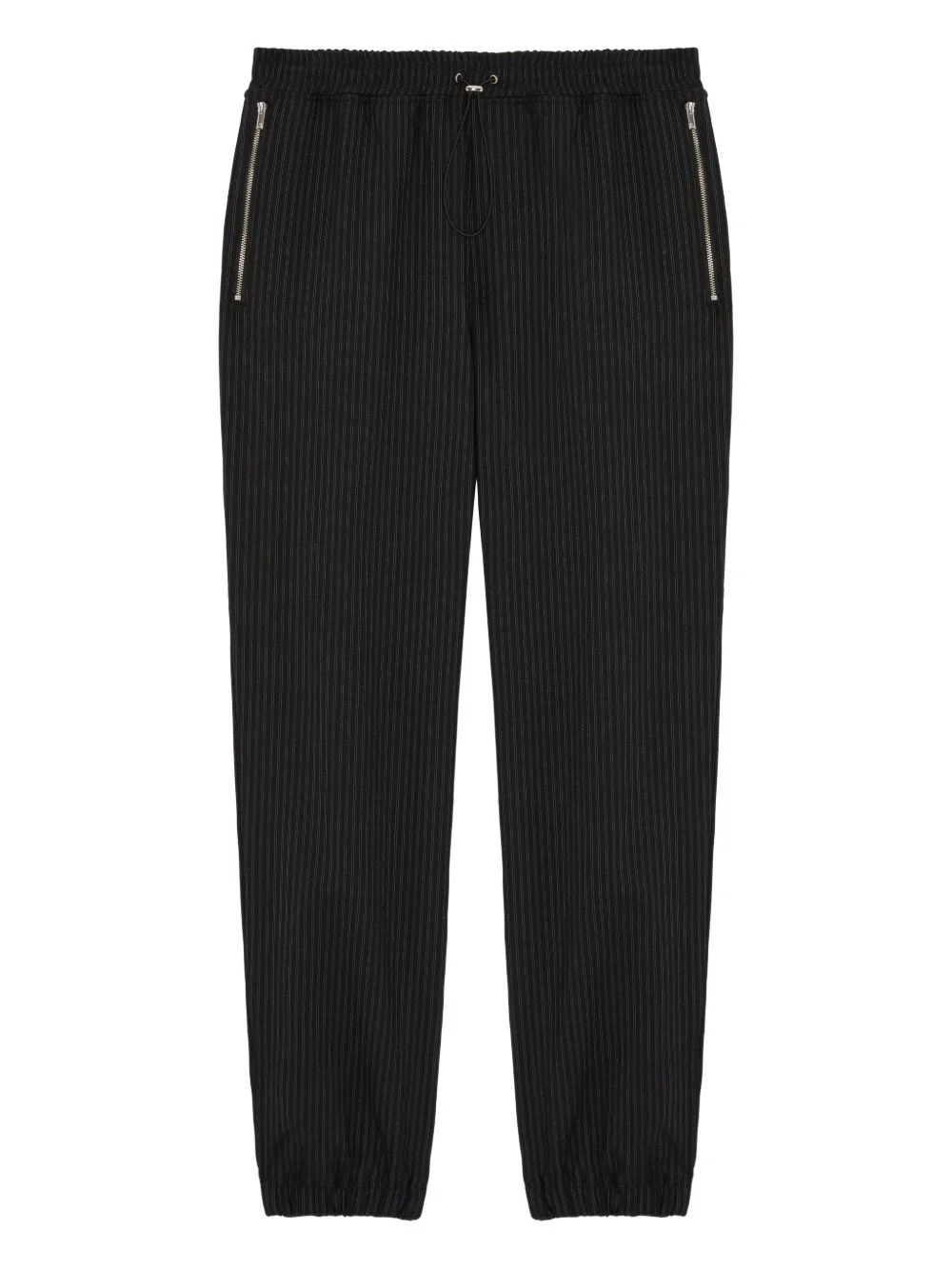 zip-pocket drawstring-fastening trousers - 1