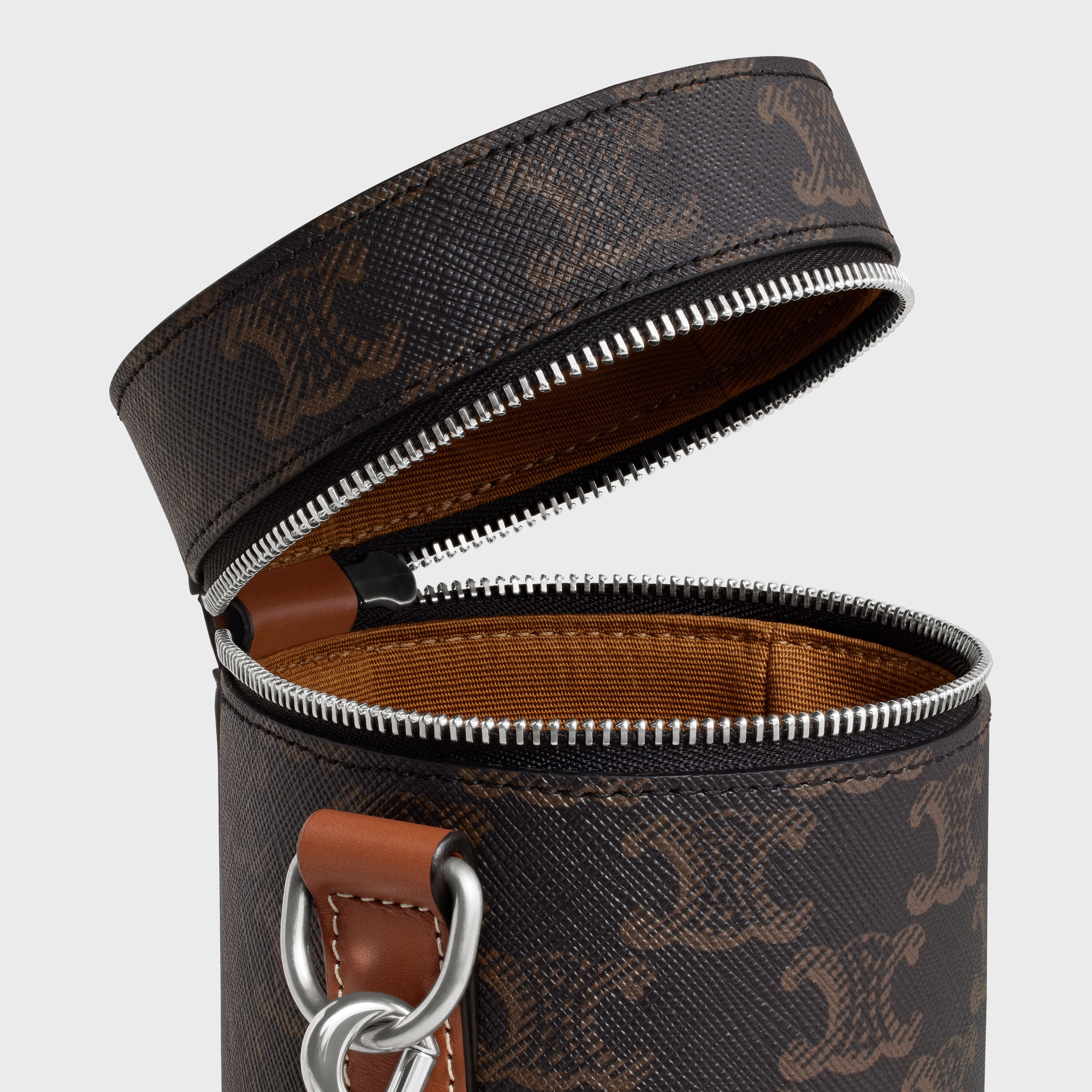 VERTICAL CYLINDER in Triomphe Canvas and calfskin - 4