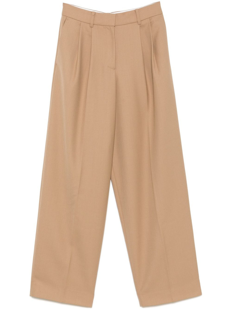 pleated wide-leg trousers 1