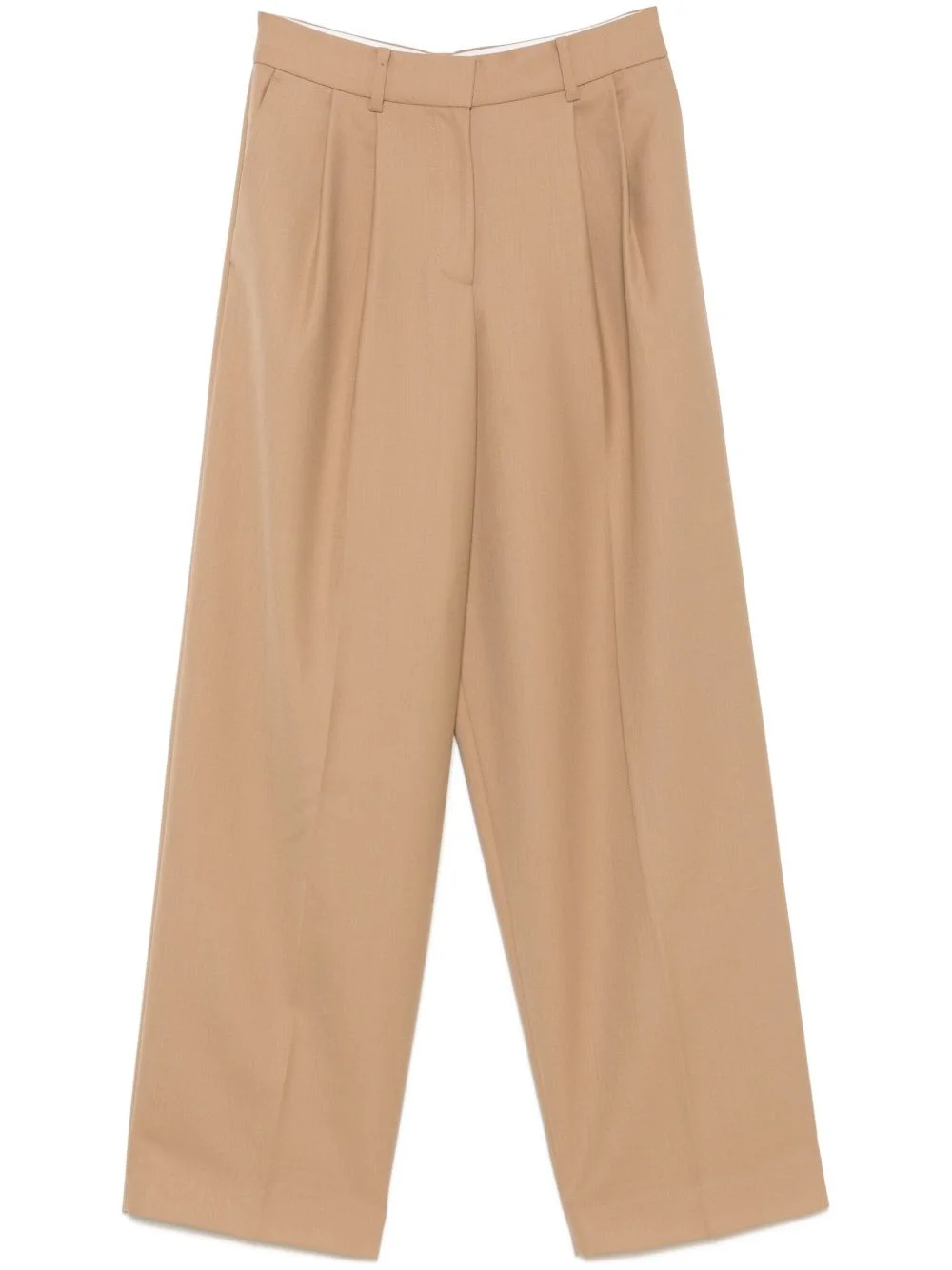 pleated wide-leg trousers - 1