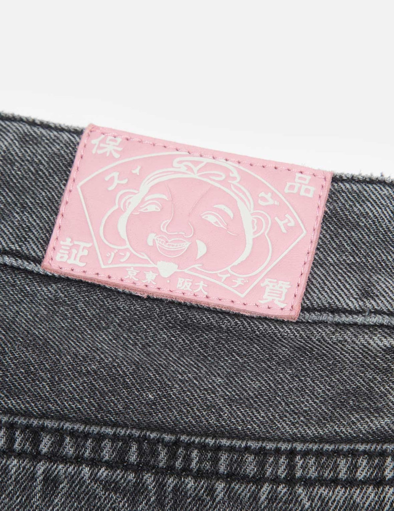 KAMON ALLOVER PRINT DAICOCK REGULAR FIT DENIM SHORTS와 로고 12
