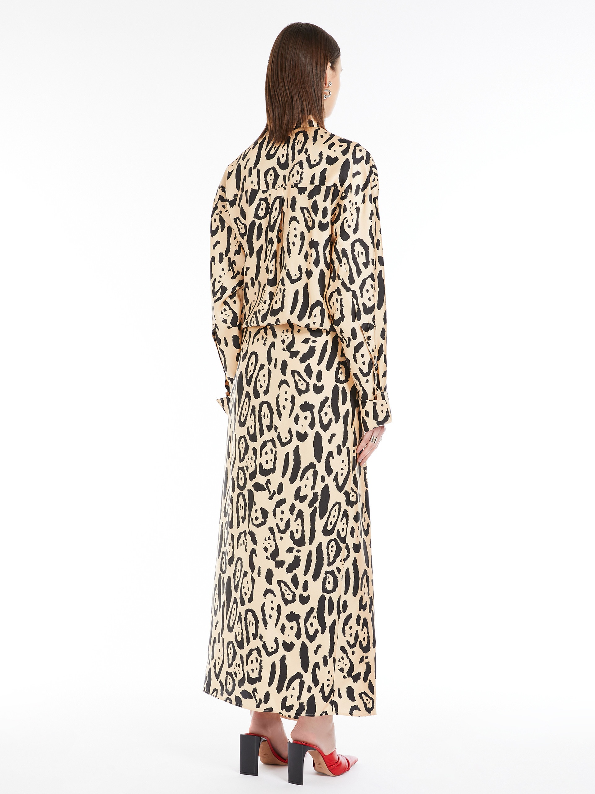 【SPORTMAX】ASTORIA ロング シャツ ドレス Sportmax ASTORIA Printed shirt dress | REVERSIBLE