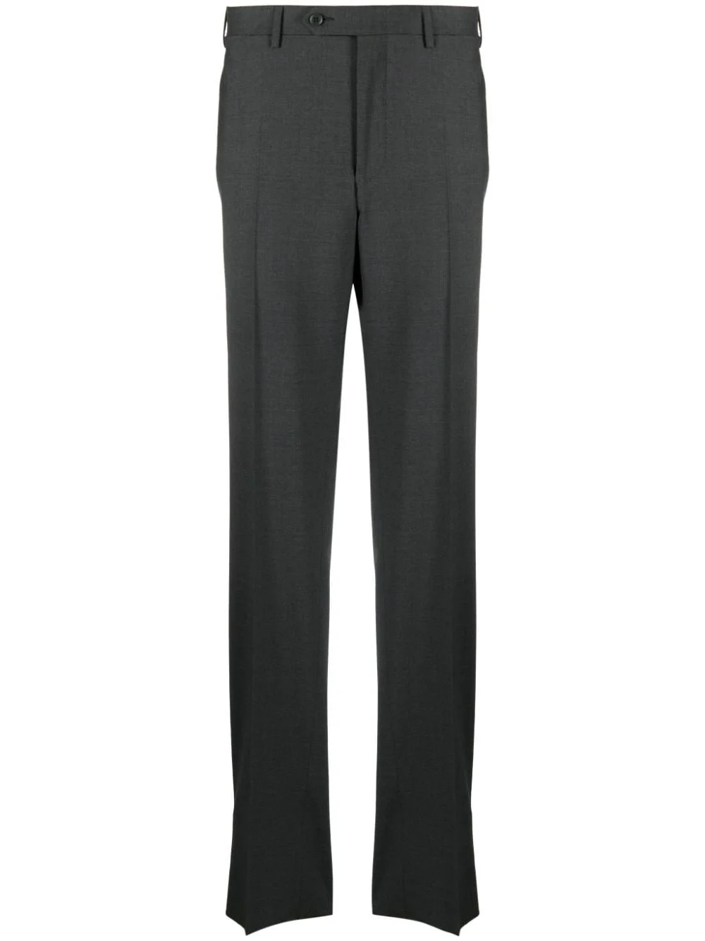 pressed-crease wool tailored trousers - 1