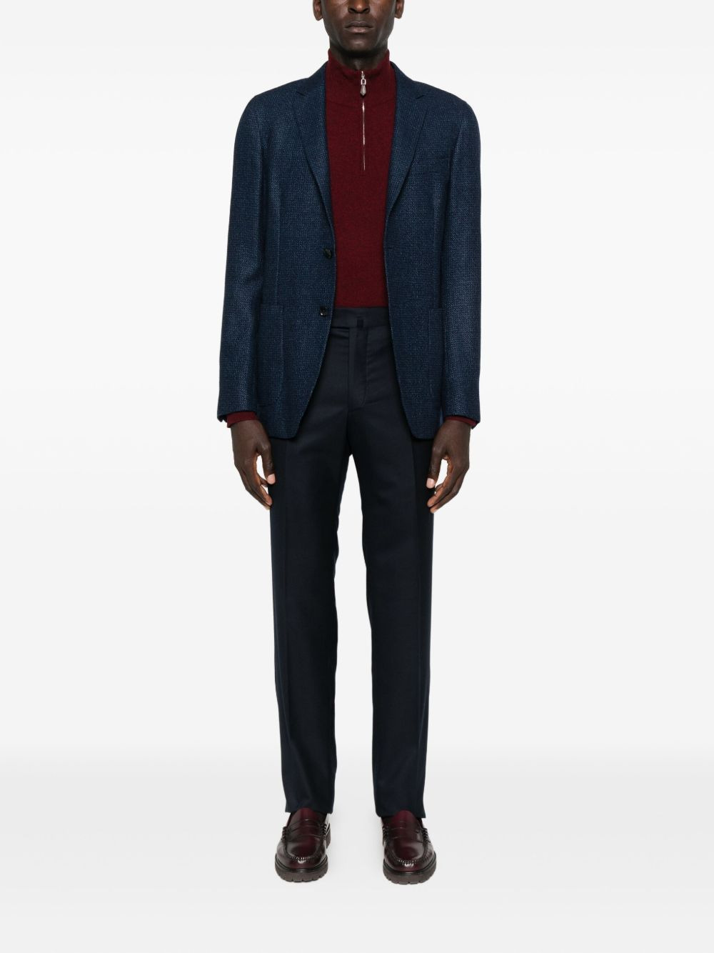 textured blazer - 2