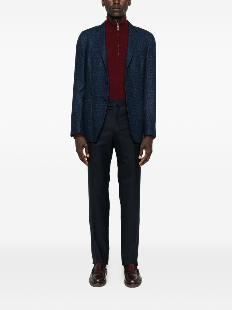 ZEGNA textured blazer outlook