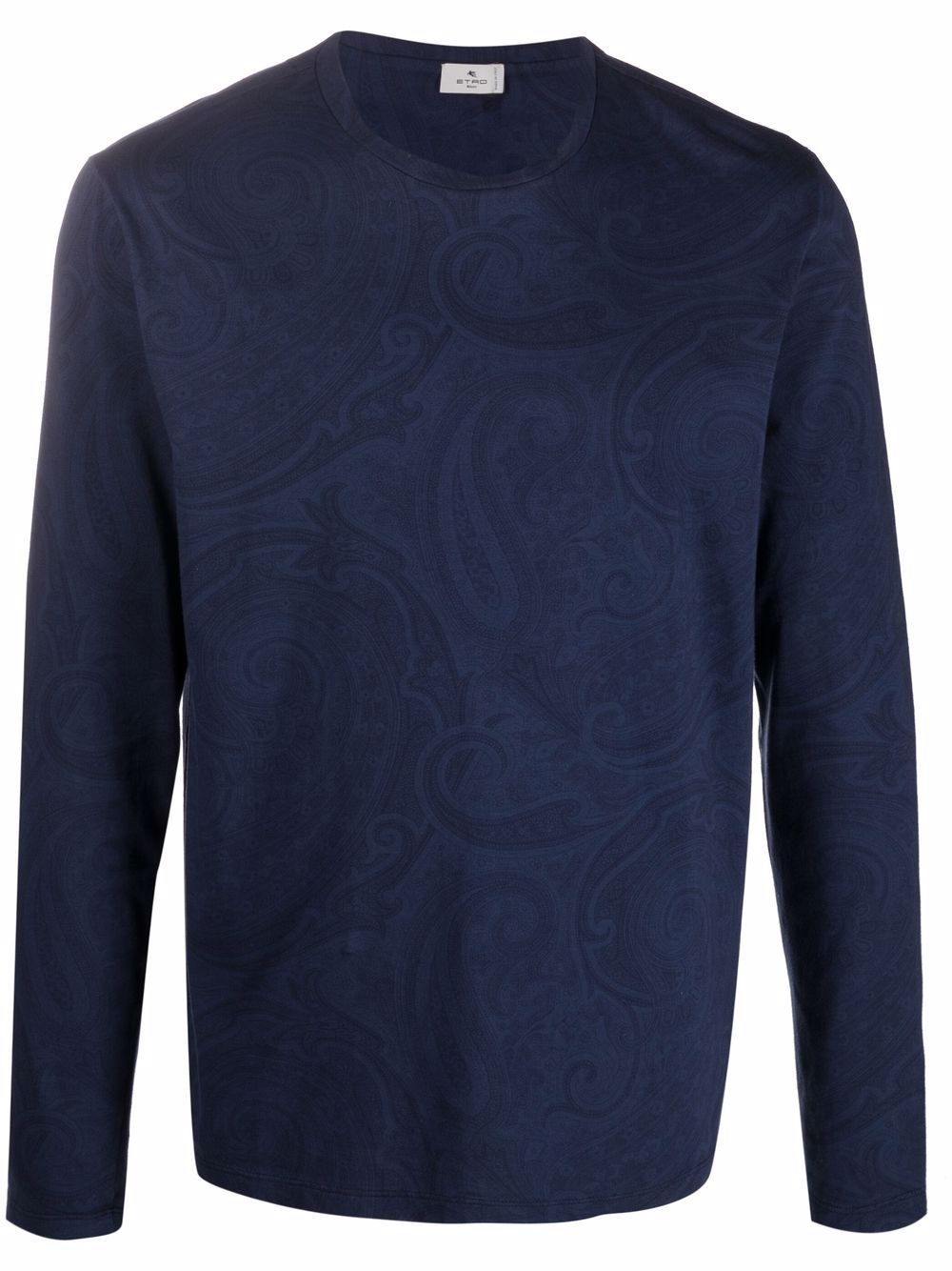 paisley-print long-sleeved T-shirt - 1