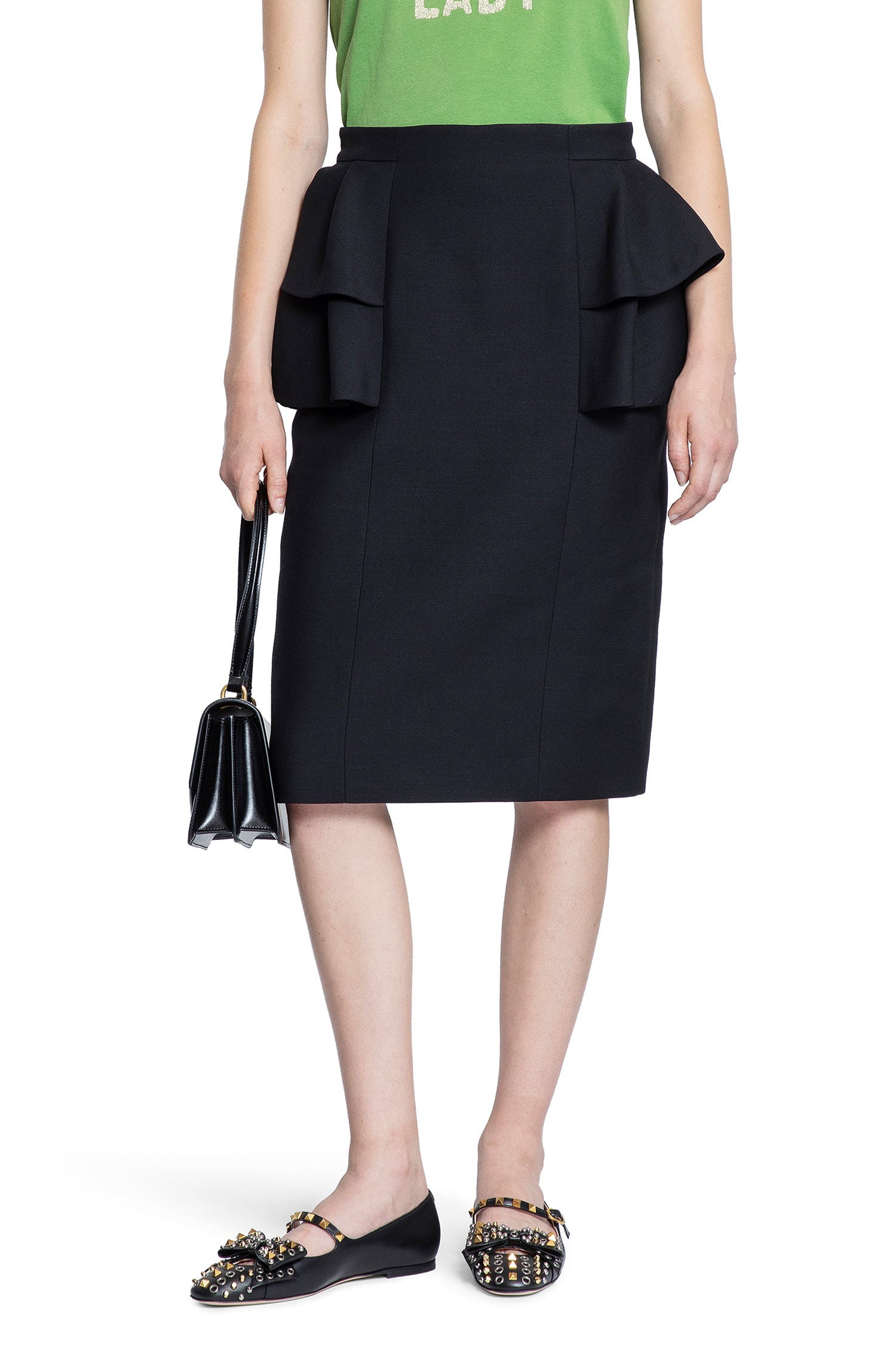Crepe-Couture-Midi-Skirt-With-Ruffles - 5