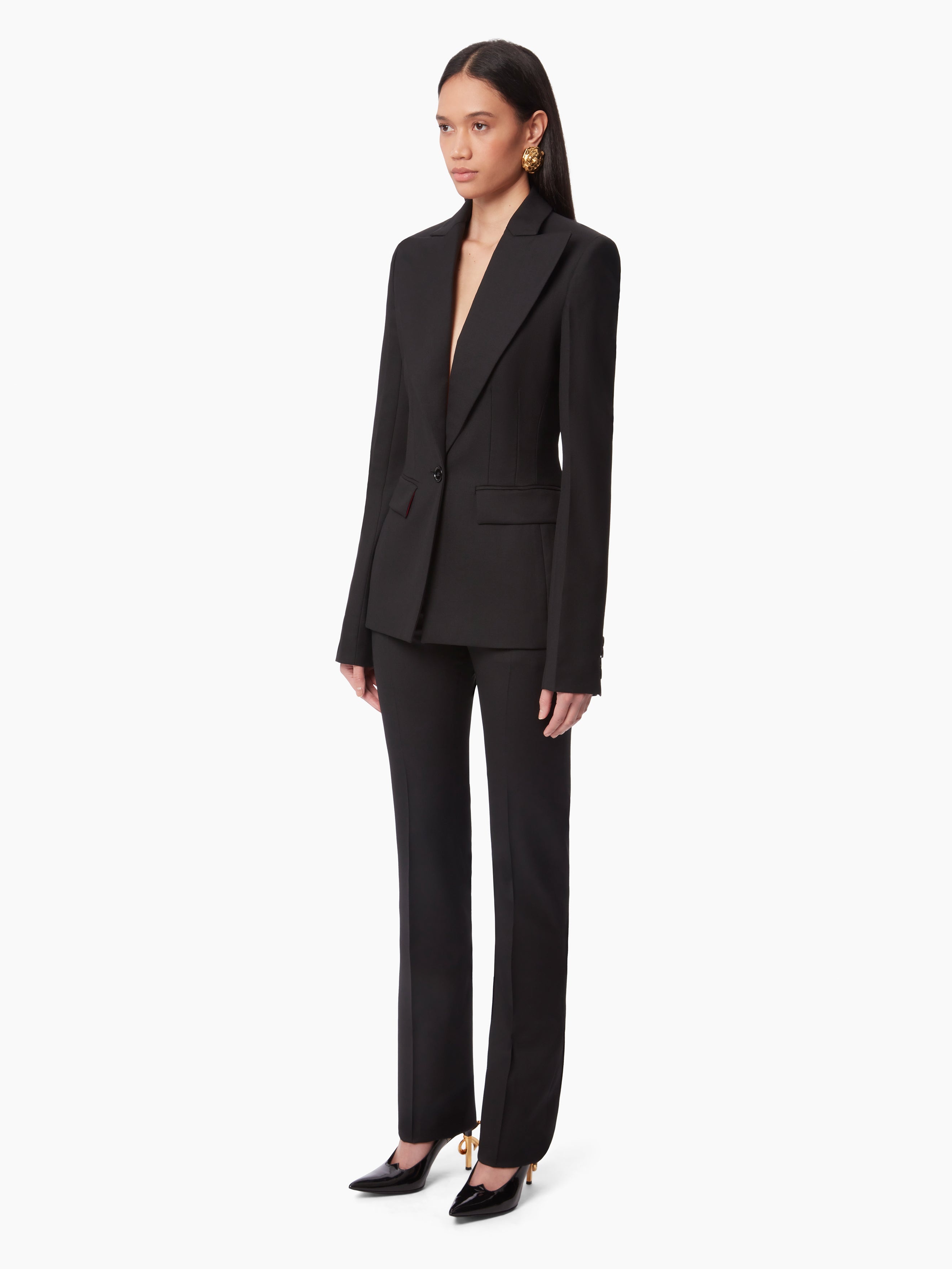 WOOL GABARDINE BLAZER - 4