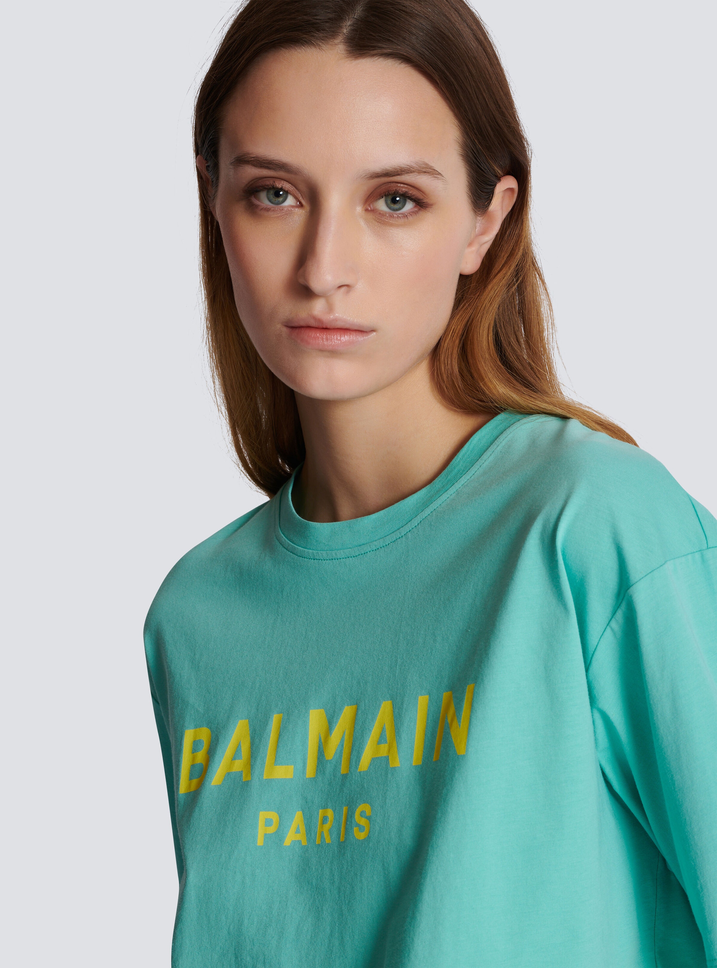 T-shirt with Balmain Paris print - 7