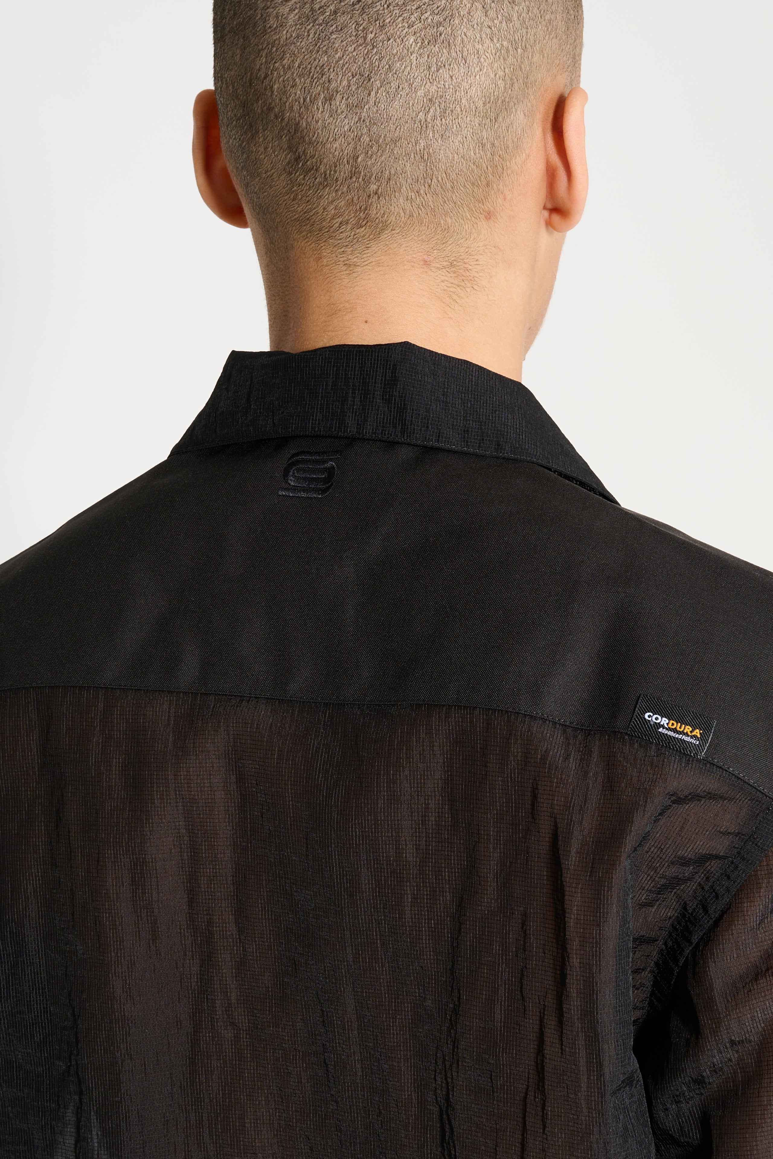 OLLY SHINDER SHEER ARMY SHIRT WITH CORDURA YOKE BLACK - 6