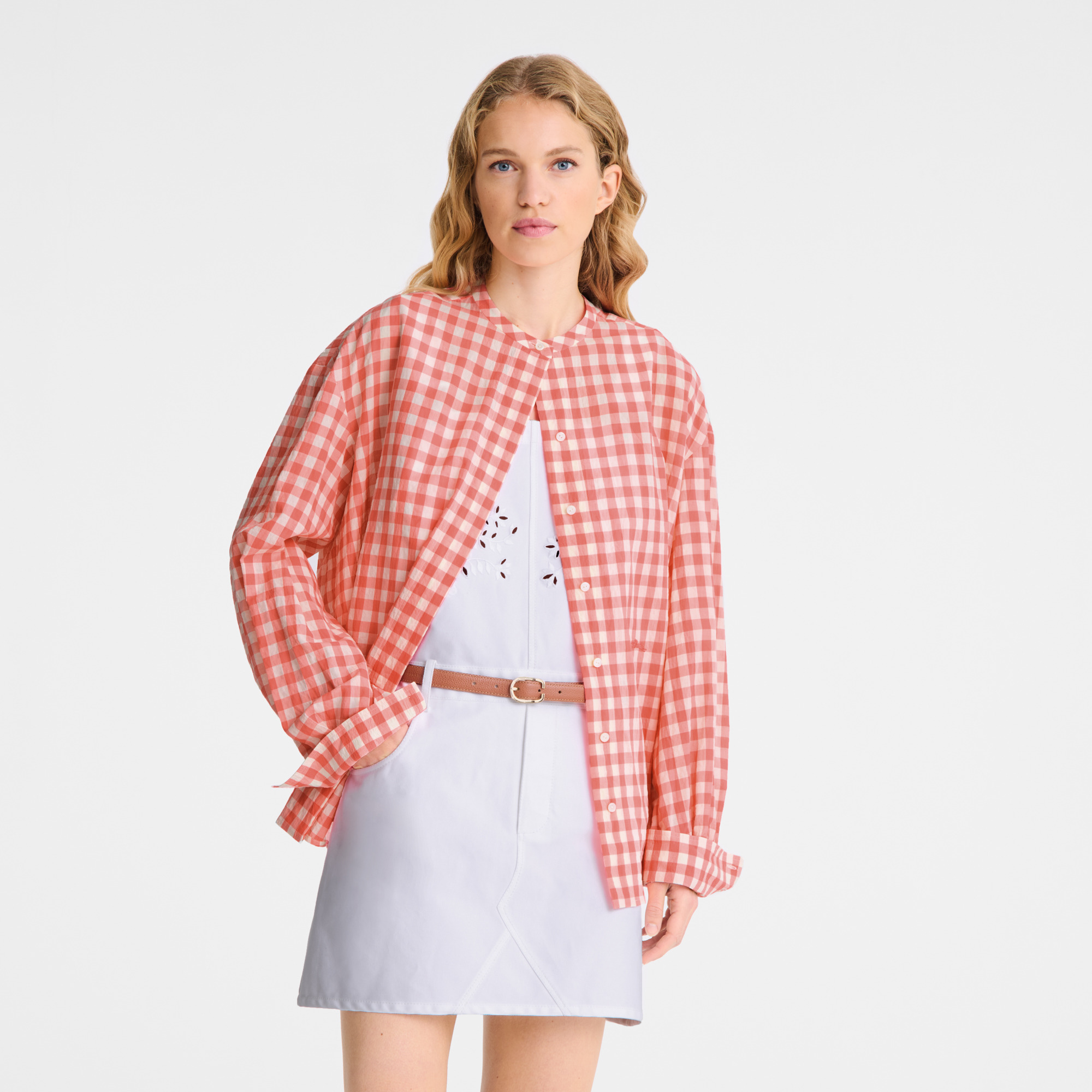 Shirt Blush - Vichy jacquard - 4