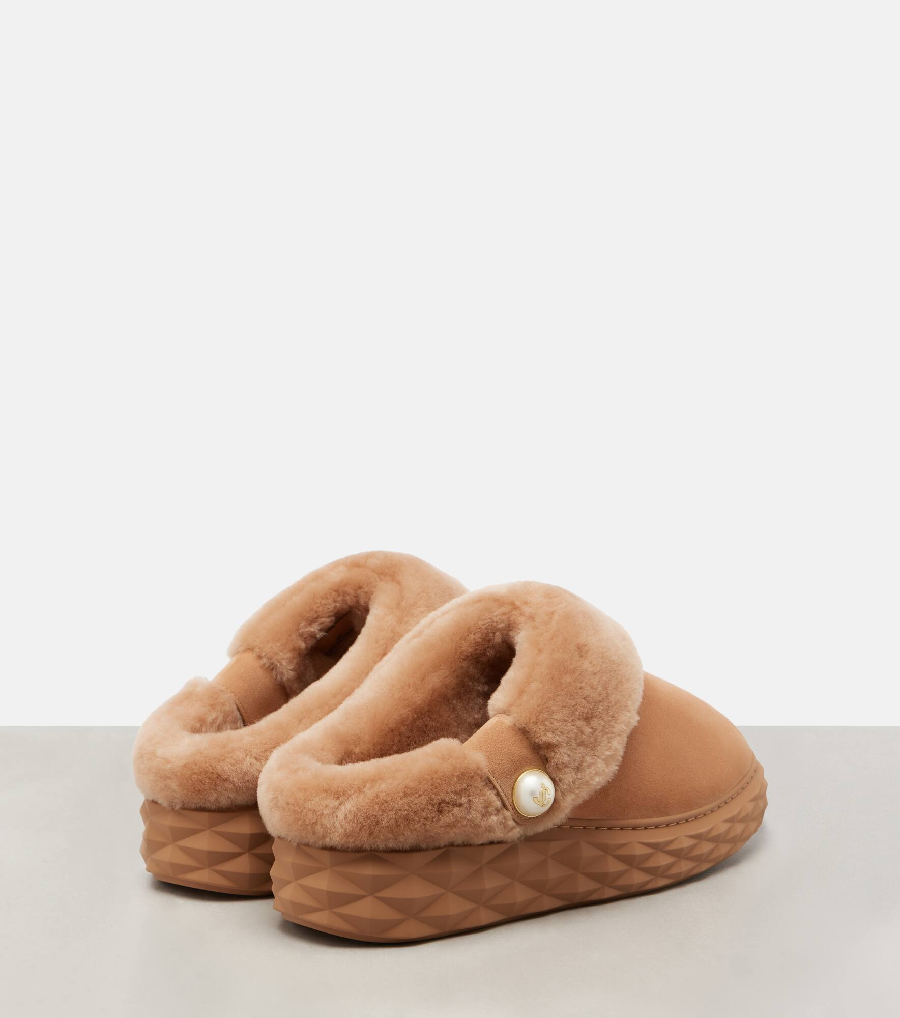 Diamond Maxi Mule F suede slippers - 2