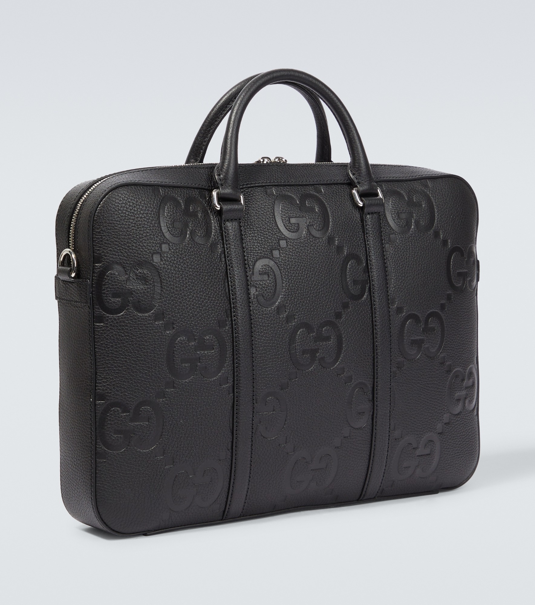 Jumbo GG leather briefcase - 5