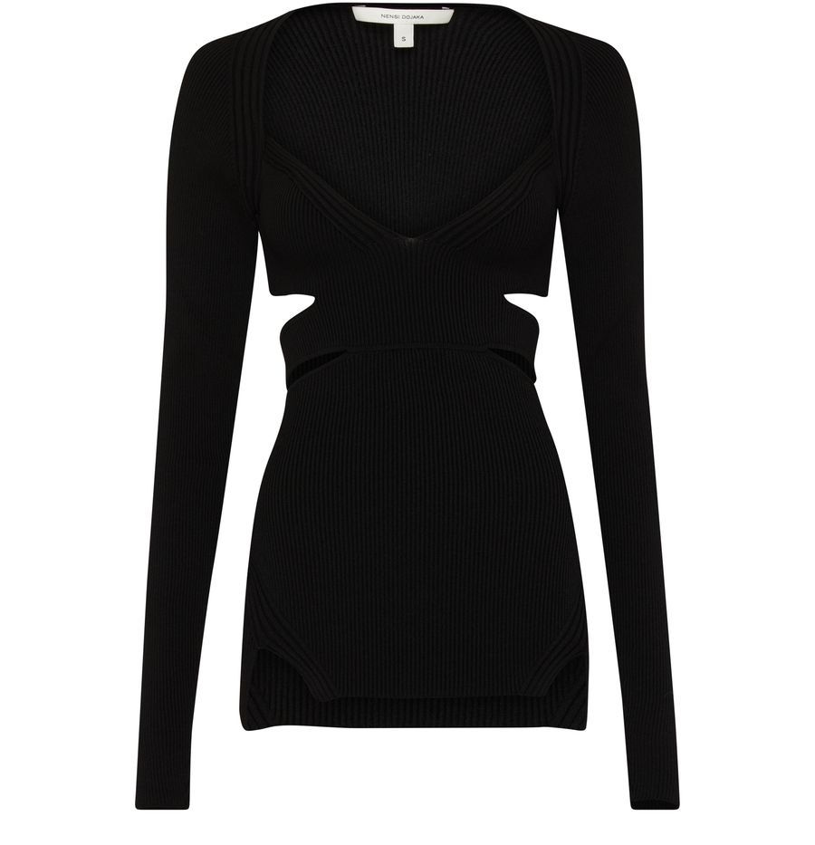 Long sleeve Cut-out top - 1