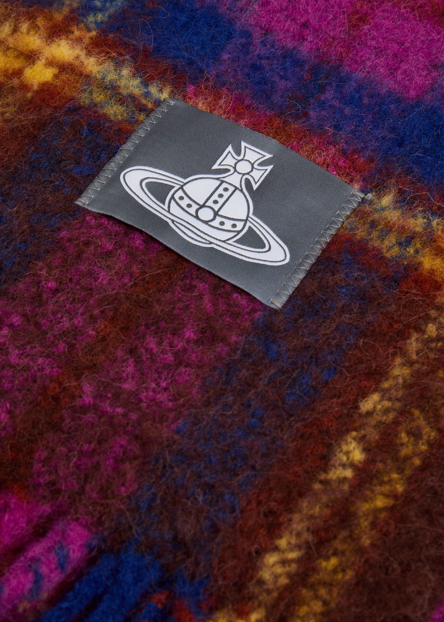 Vivienne Westwood Plaid Alpaca-blend Scarf - 3