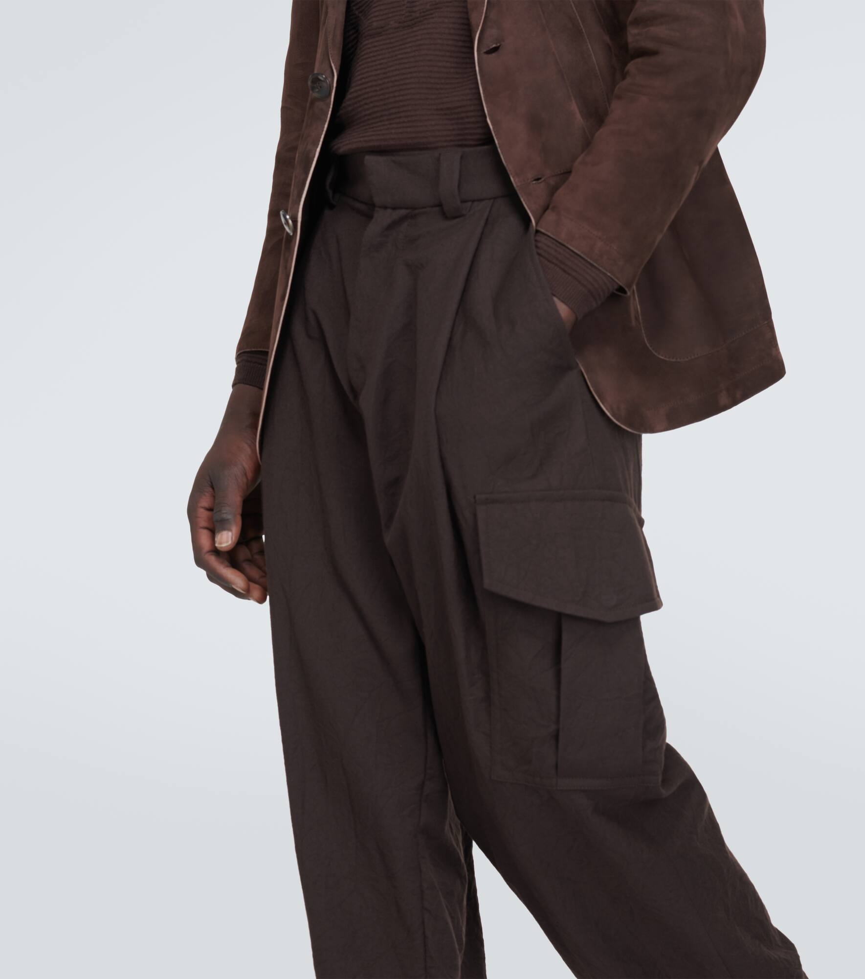 Wide-leg cargo pants - 5