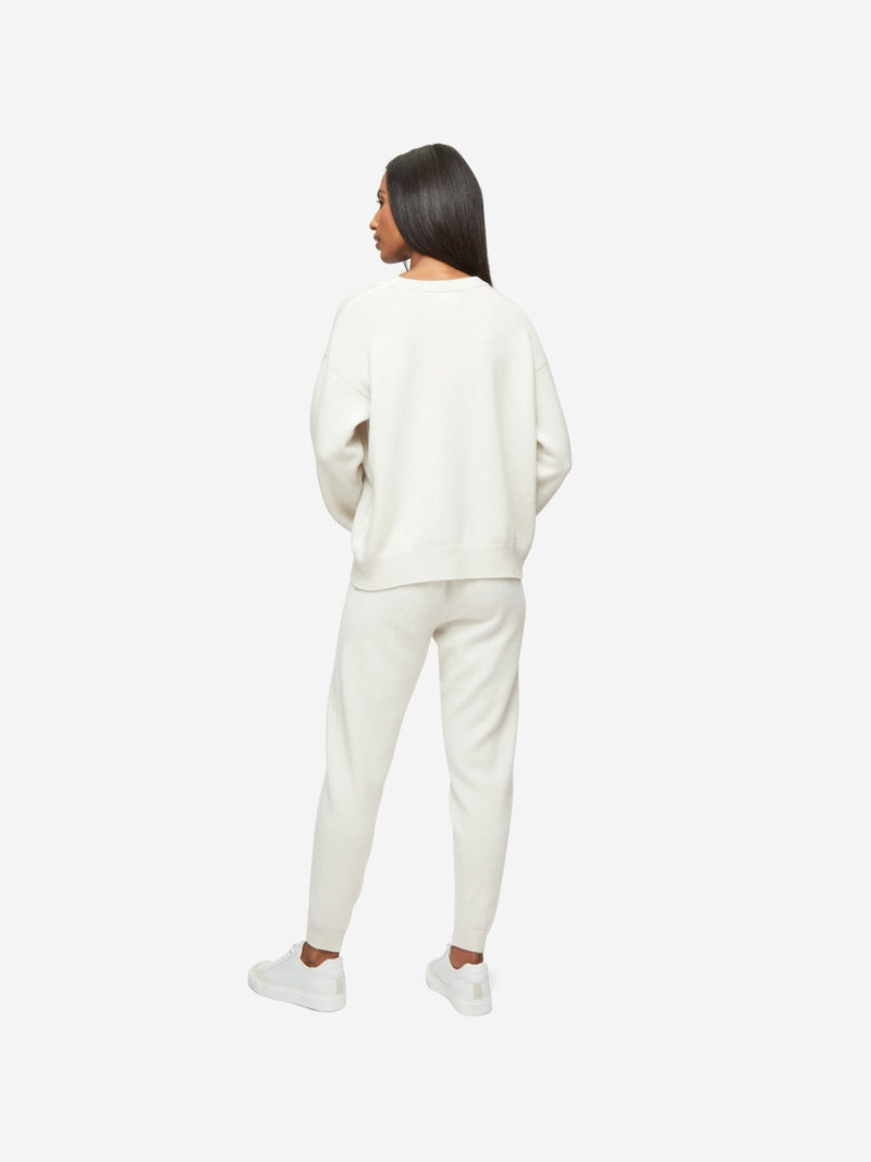 Women's Track Pants Daphne Cashmere Winter White 4