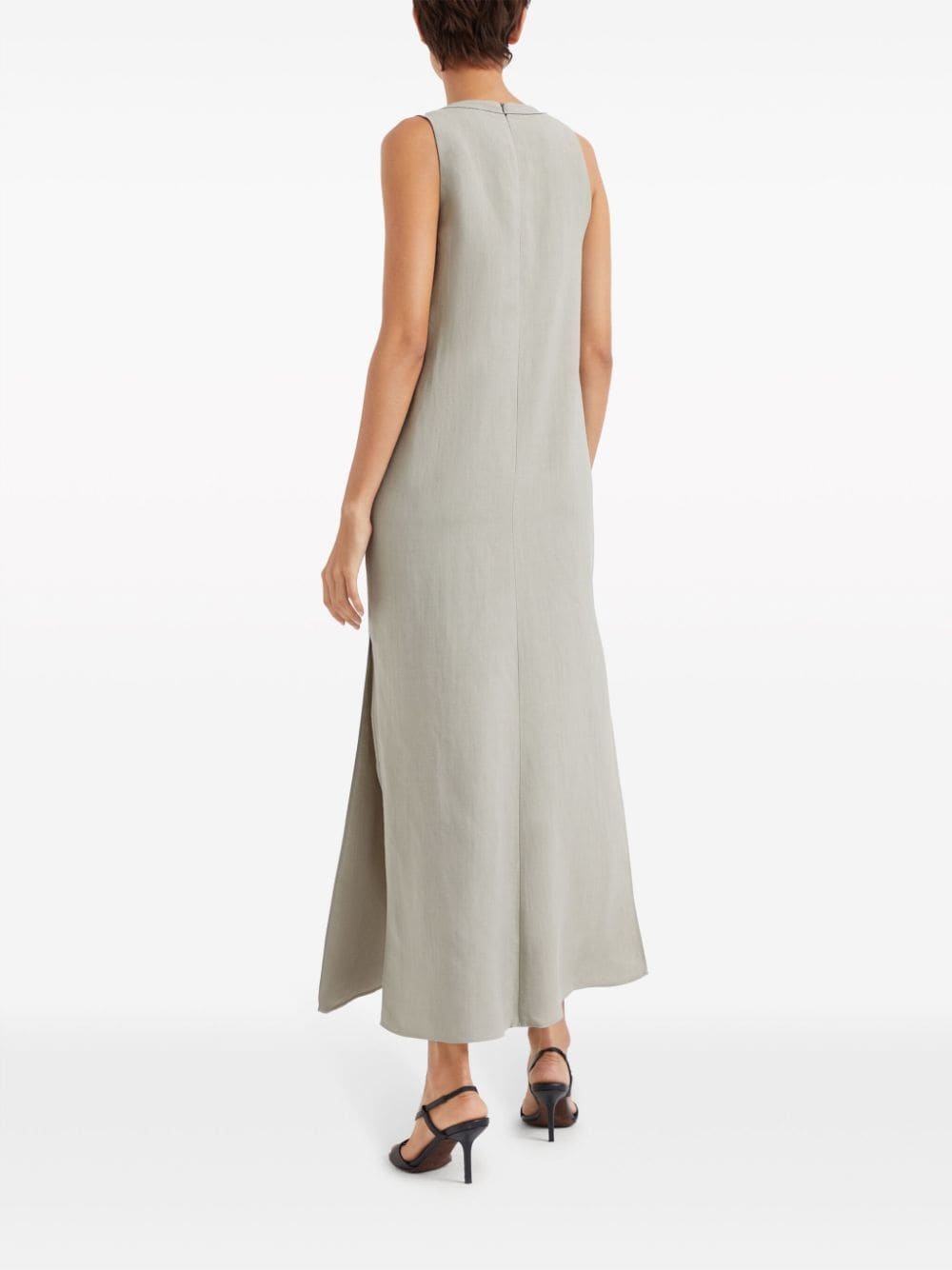 sleeveless maxi dress - 4