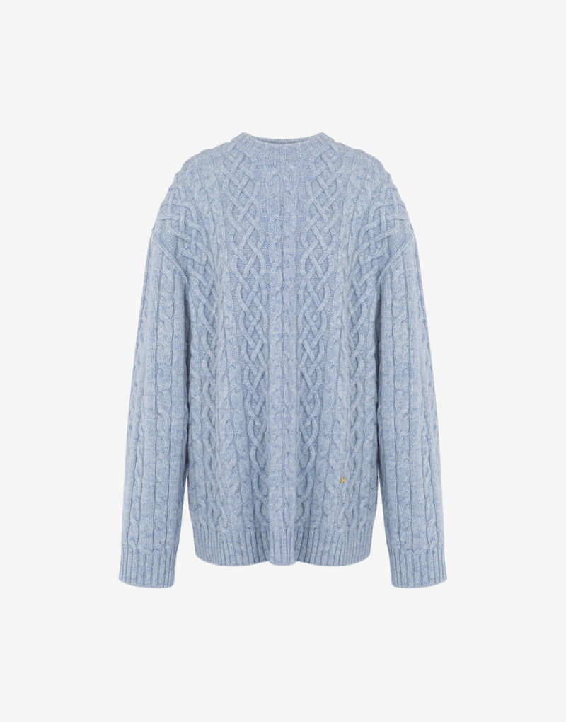 OVERSIZE PULLOVER IN SHETLAND GOLDEN M 1