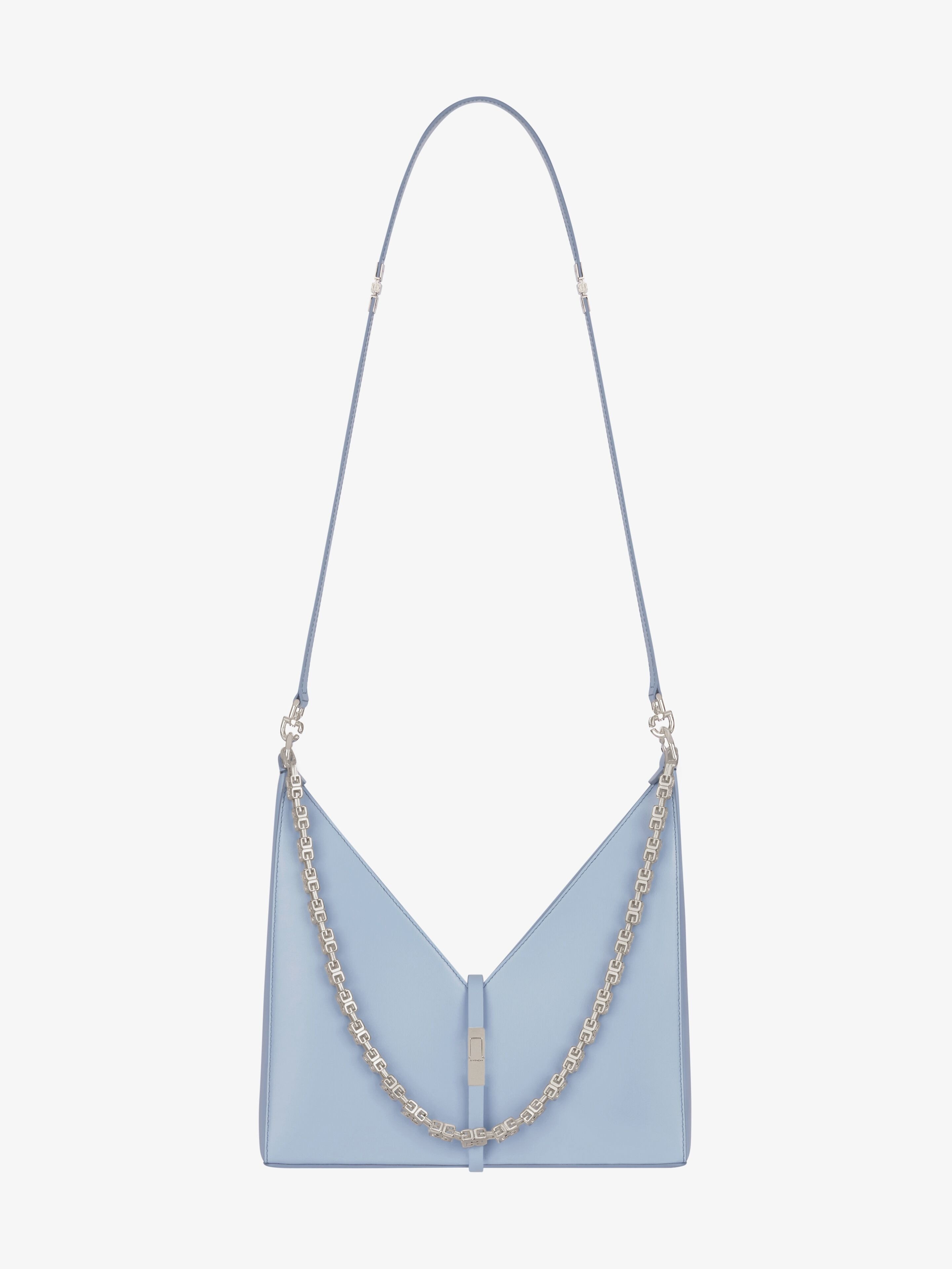 SMALL CUT OUT BAG IN BOX LEATHER WITH CHAIN - 3