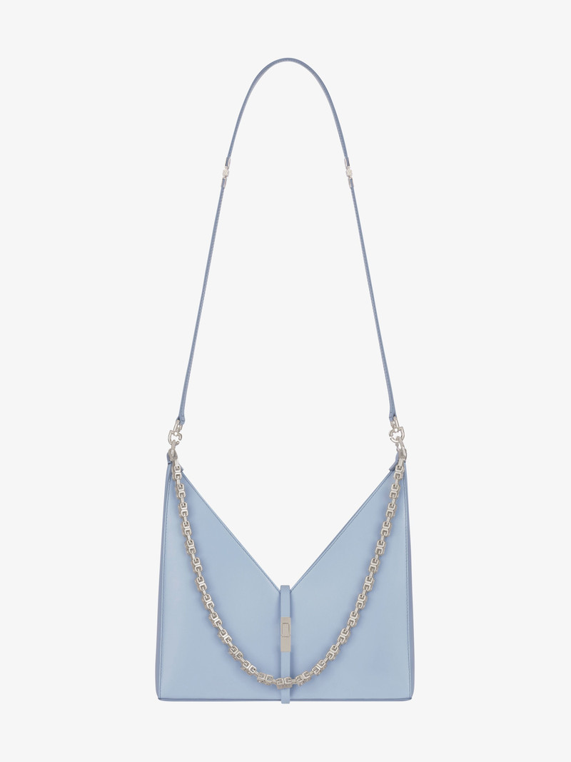 SMALL CUT OUT BAG IN BOX LEATHER WITH CHAIN 3