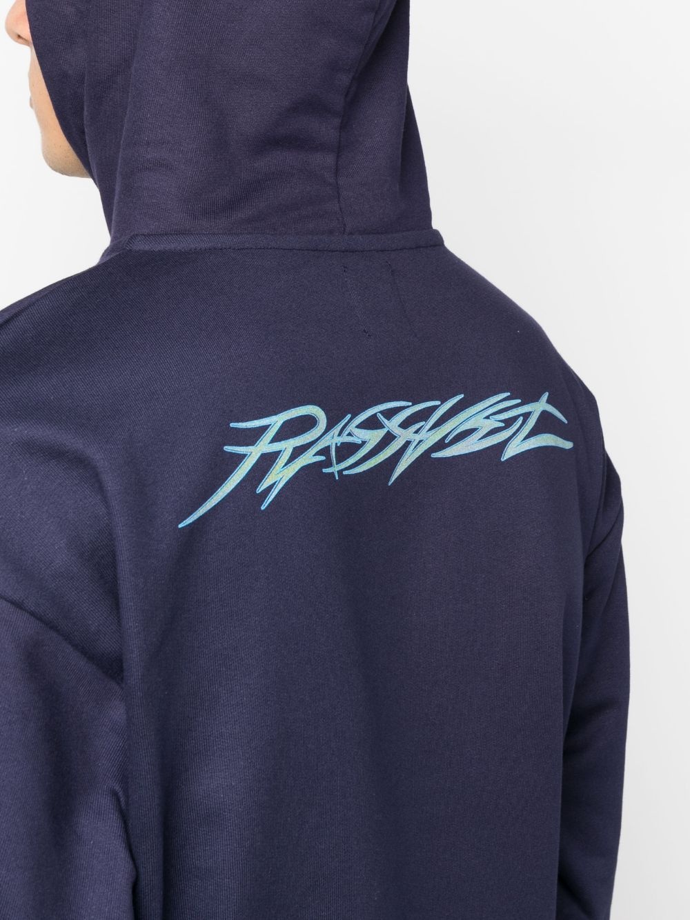 graphic-print cotton hoodie - 5