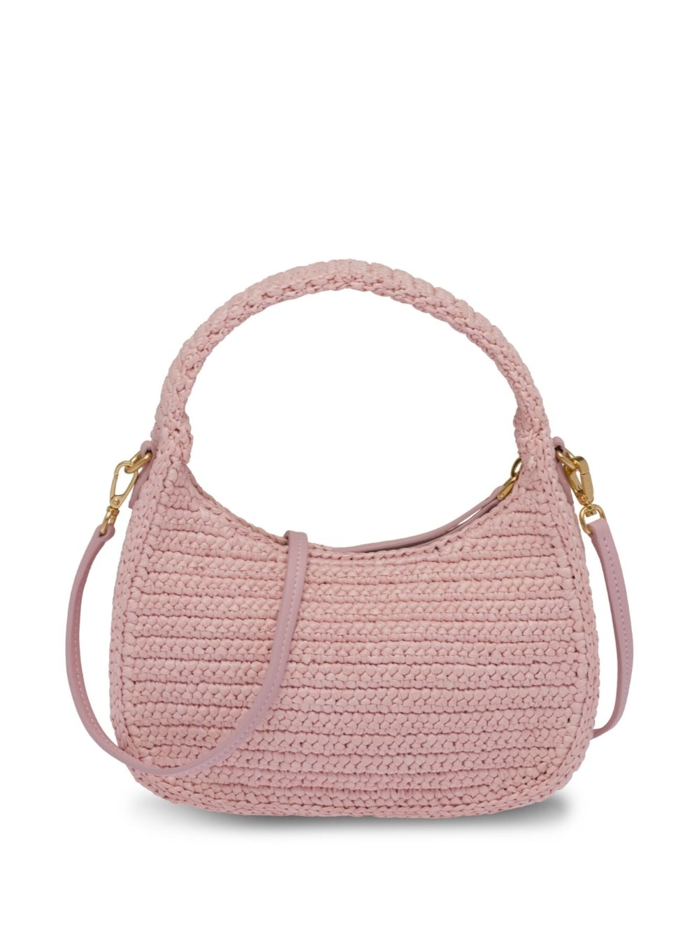 crochet-knit hobo bag - 4