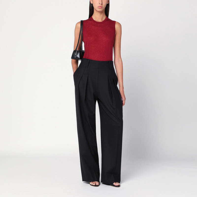 6397 Bordeaux semi-sheer tank top outlook