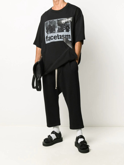 FACETASM oversized logo print T-shirt outlook