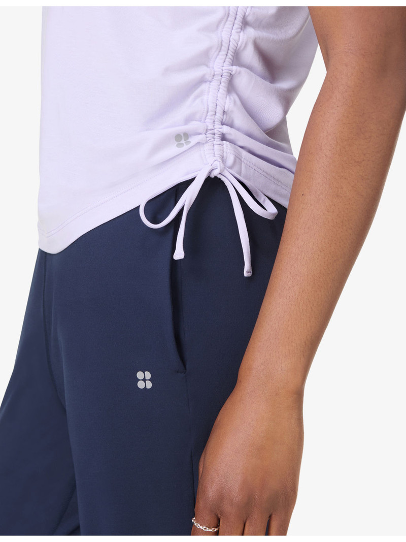 Soft Flow Studio Side-Ruched Stretch-Woven Tank Top 5
