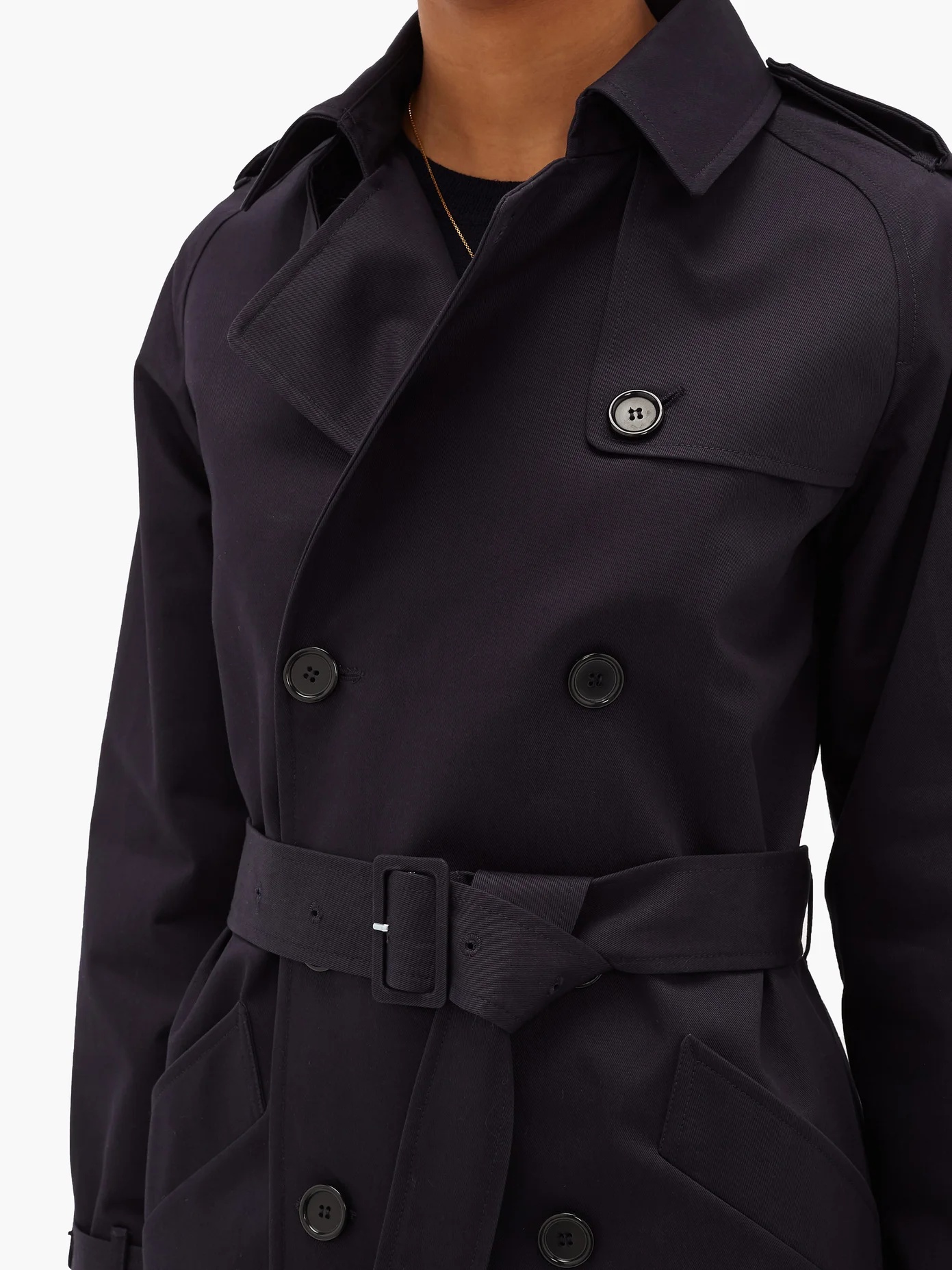 Greta double-breasted cotton trench coat - 3