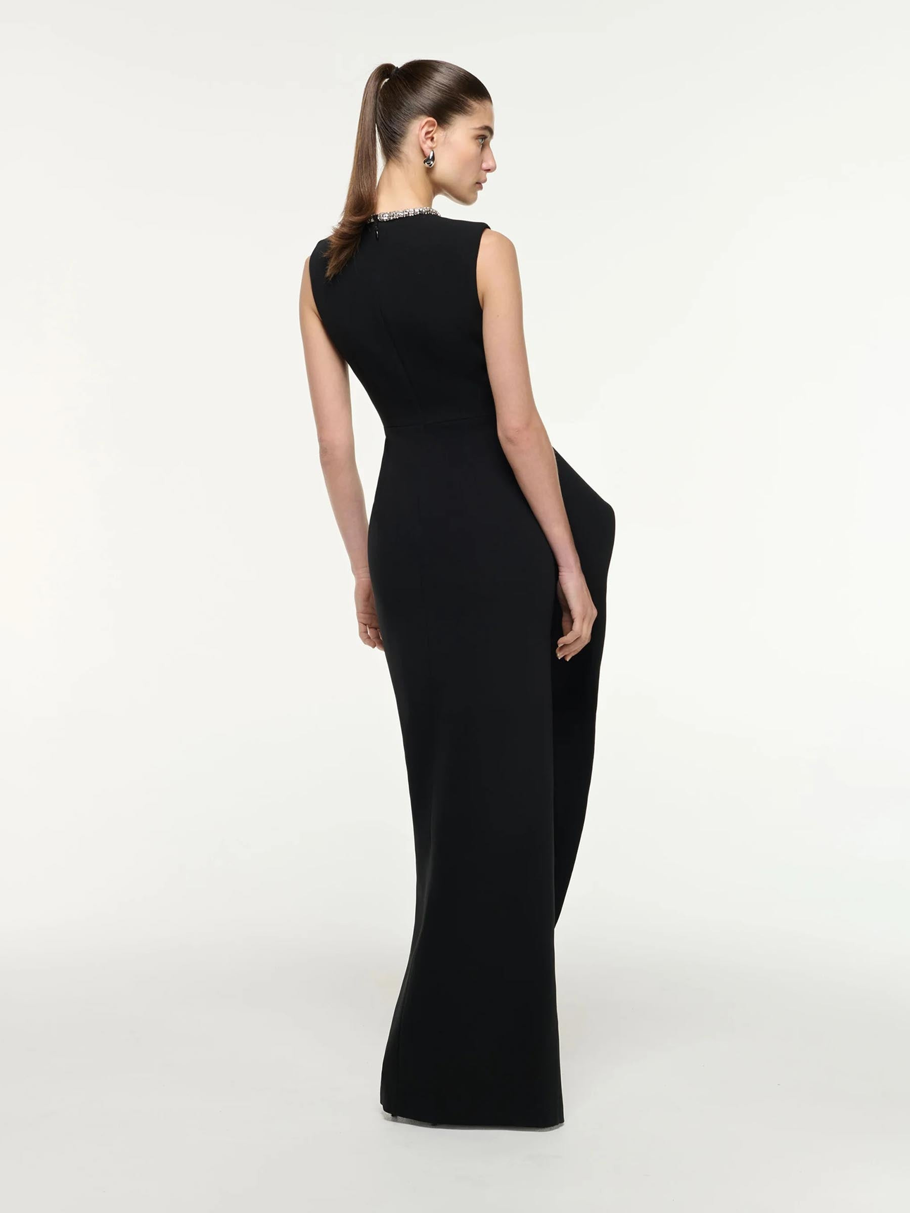 DRAPED MAXI DRESS - 4