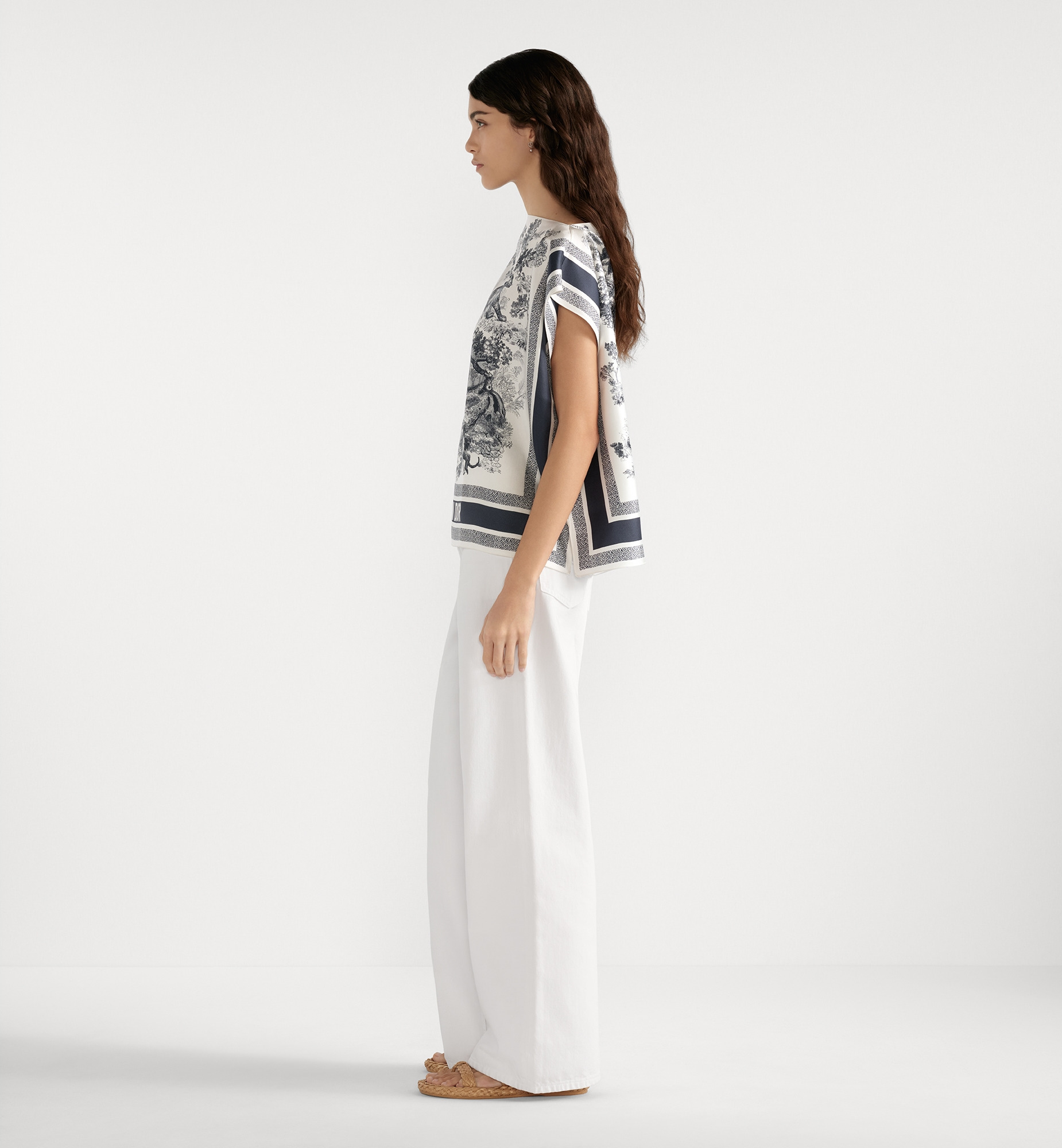 Dioriviera Toile de Jouy Sauvage Dior Silk Top - 2