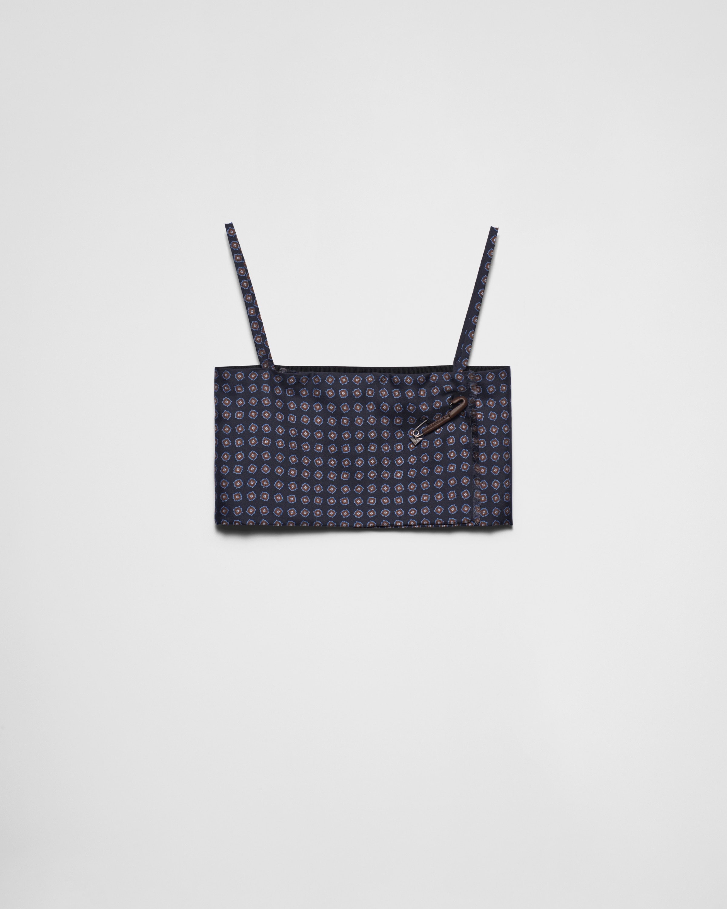 Prada Printed silk twill top | REVERSIBLE