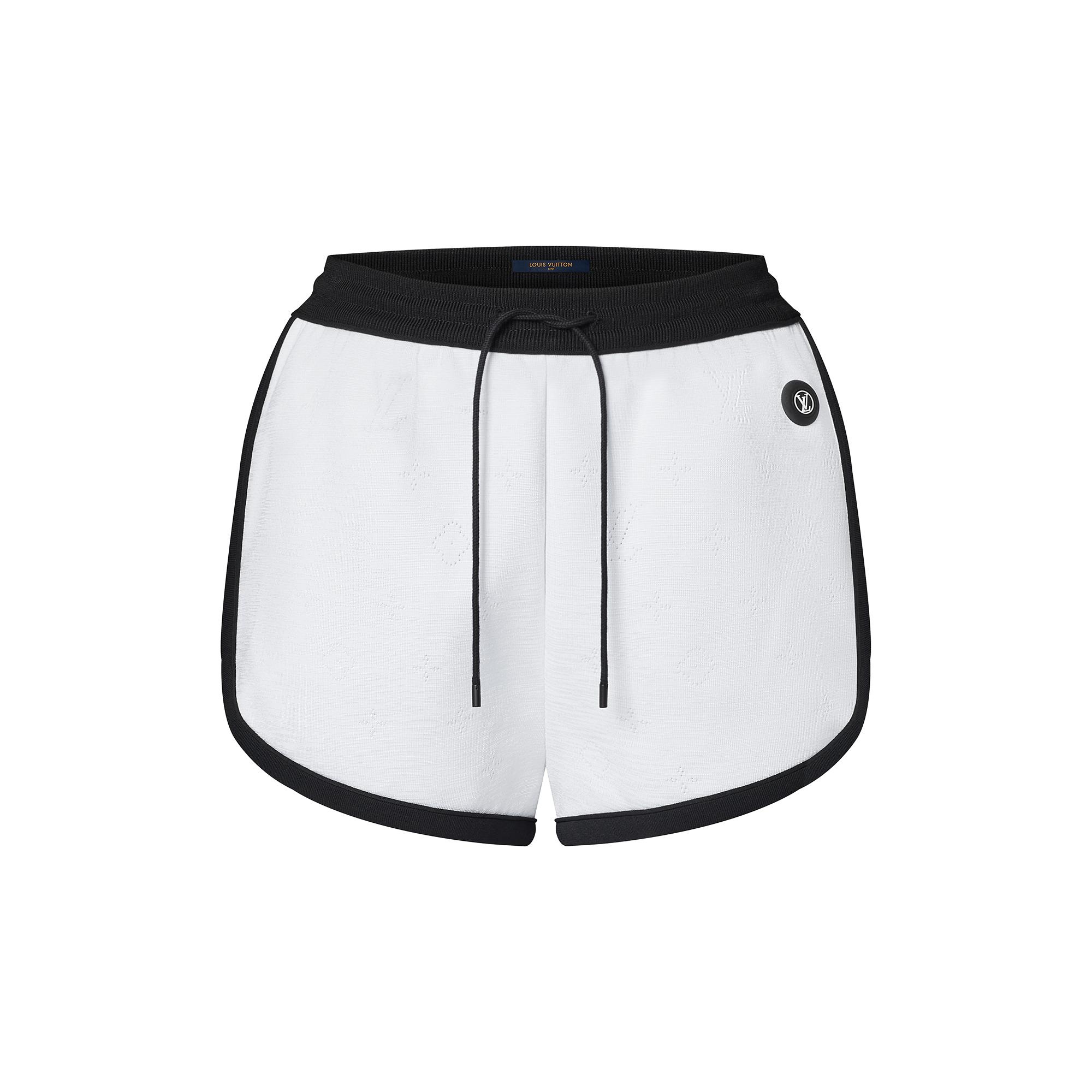 Monogram Openwork Jogging Shorts - 1