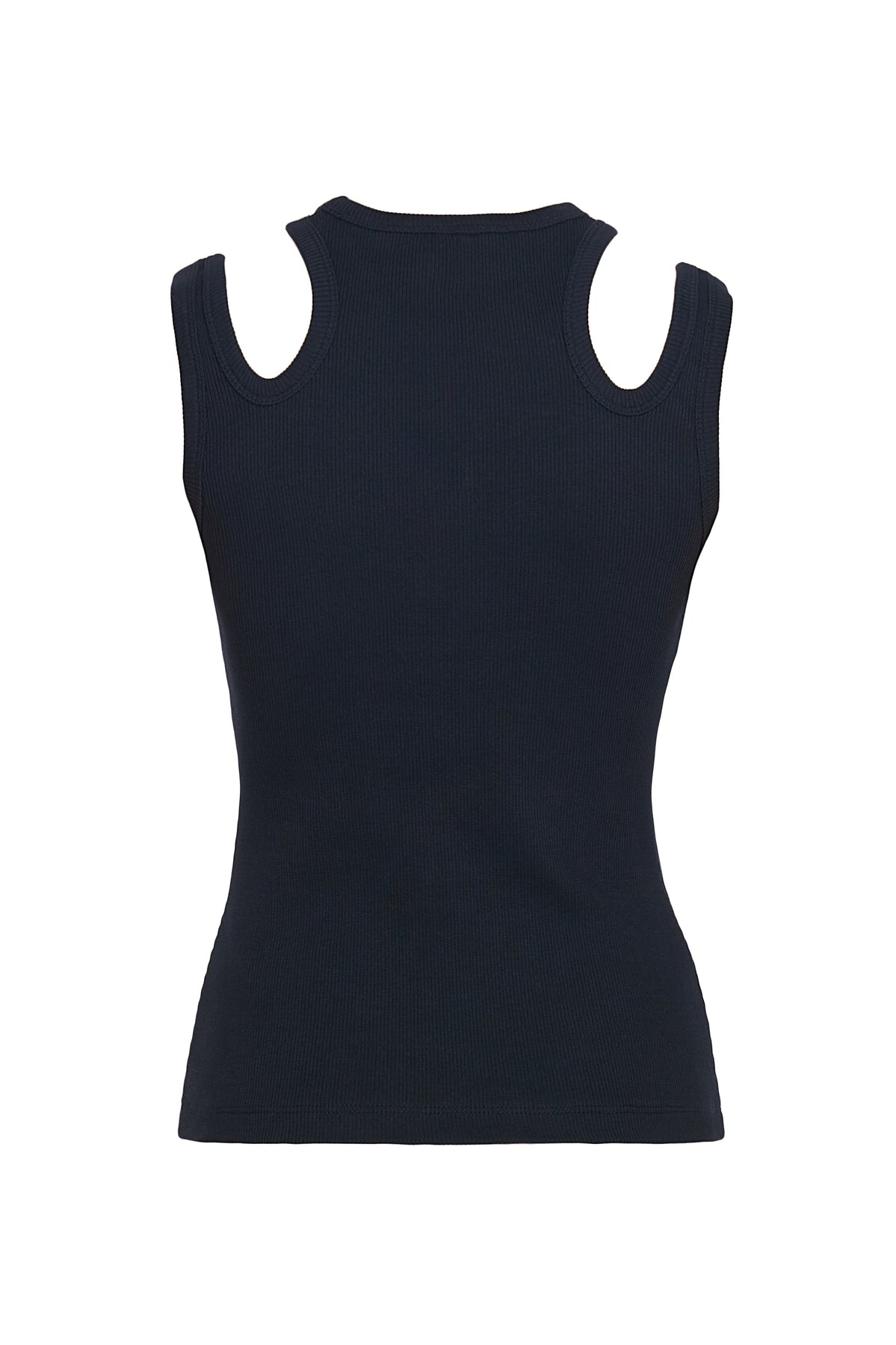 ORGANIC COTTON MULTI STRAP TANK TOP BLACK - 15