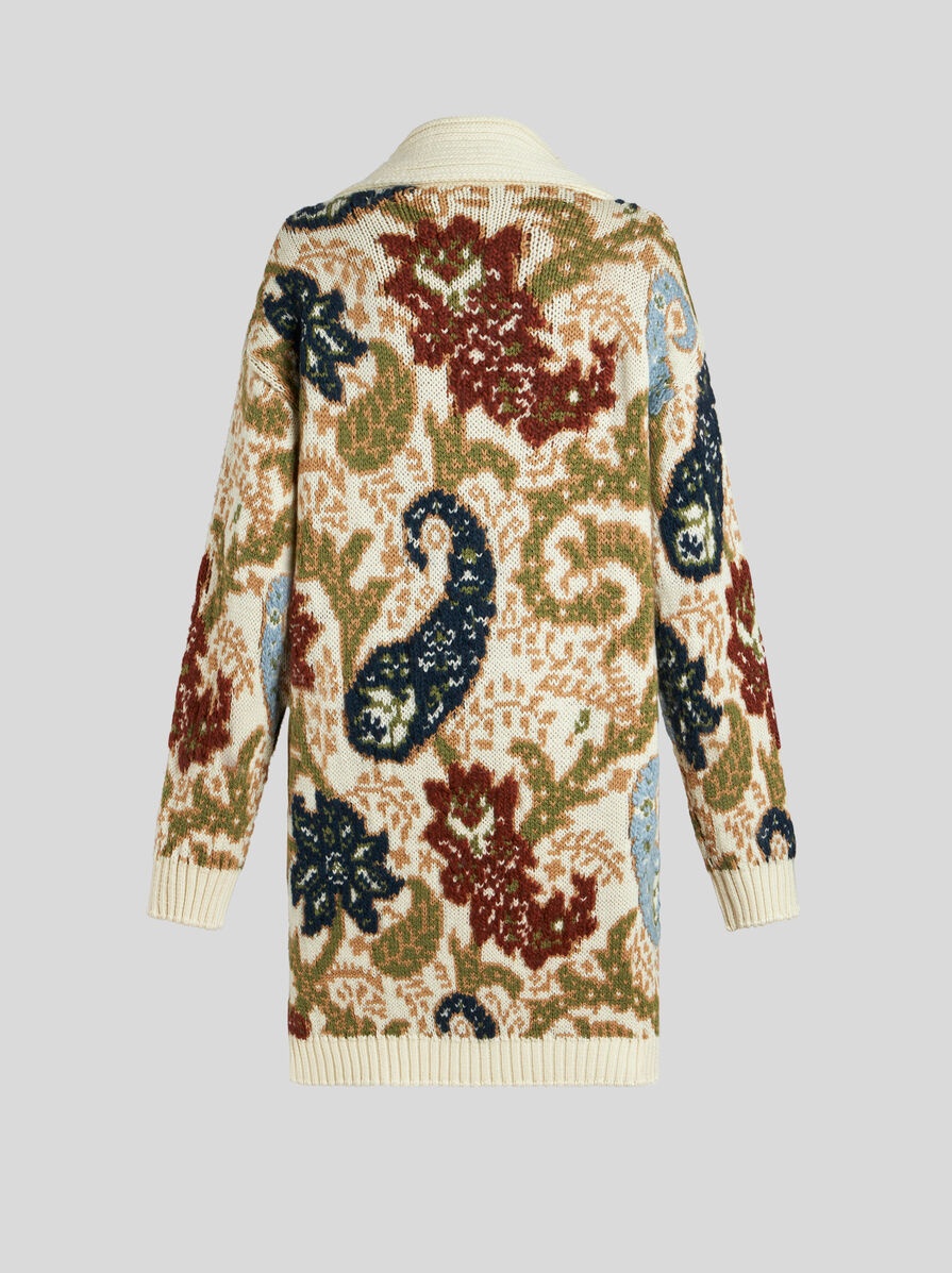 KNIT JACQUARD MAXI CARDIGAN - 6