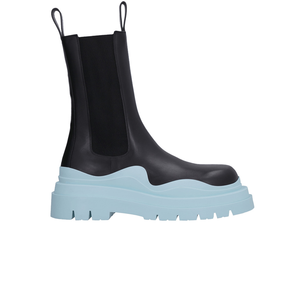 Bottega Veneta Tire Boot 'Black Pale Blue' - 1