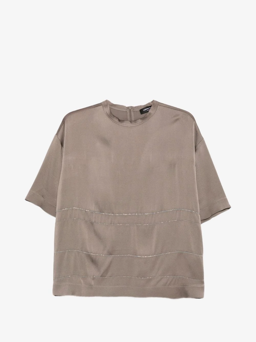 Monili-trim short-sleeve top - 1