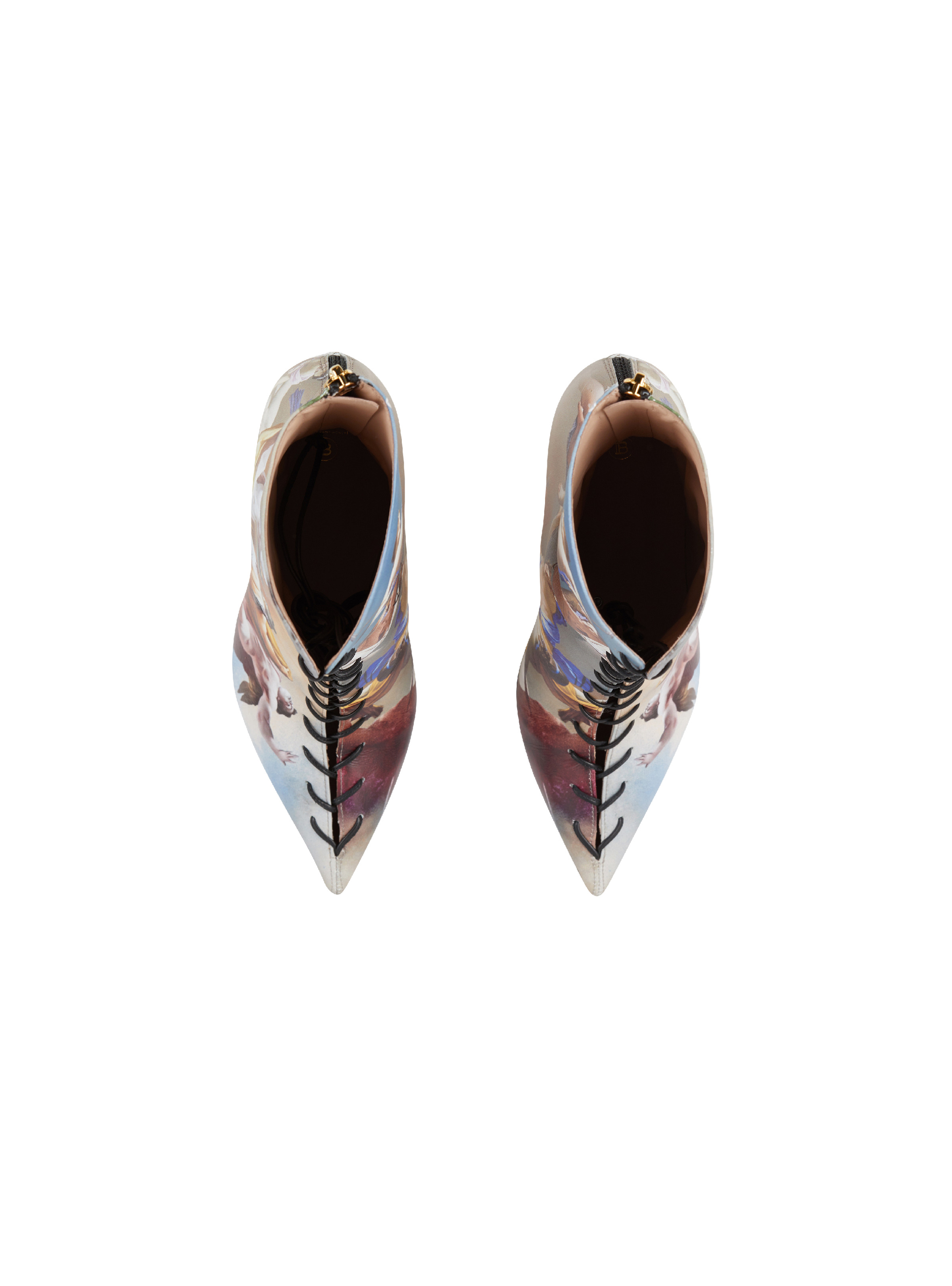 Uria ankle boots in Sky print leather - 4
