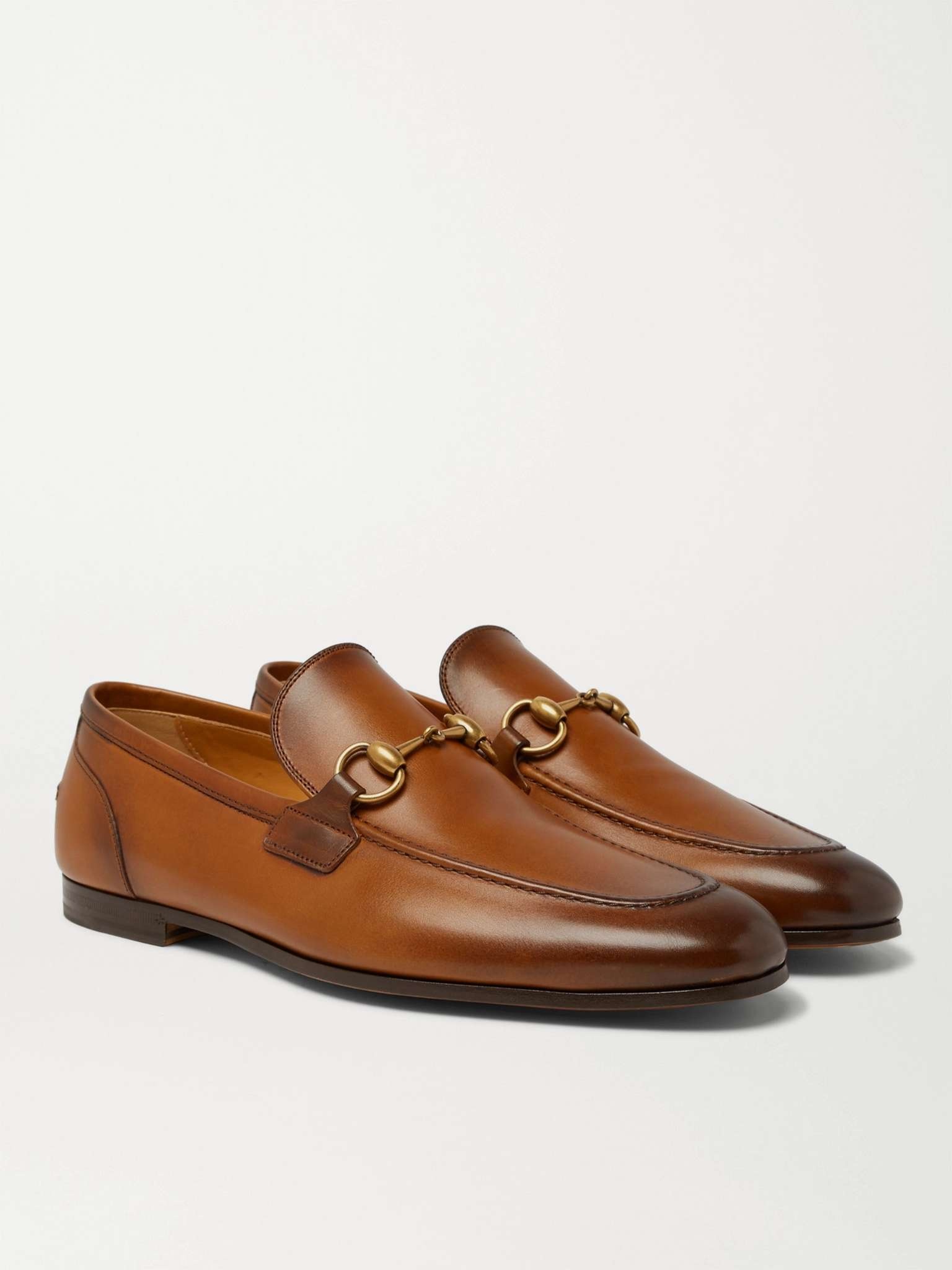 Jordaan Horsebit Burnished-Leather Loafers - 12