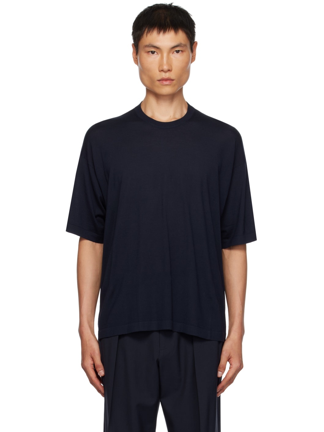 Navy Dlomu T-Shirt - 1