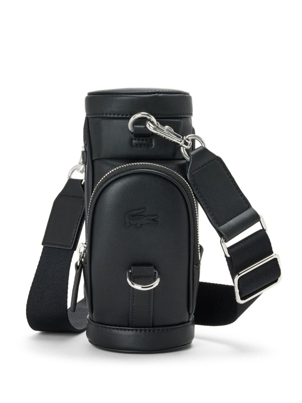 alligator logo plaque shoulder bag - 1