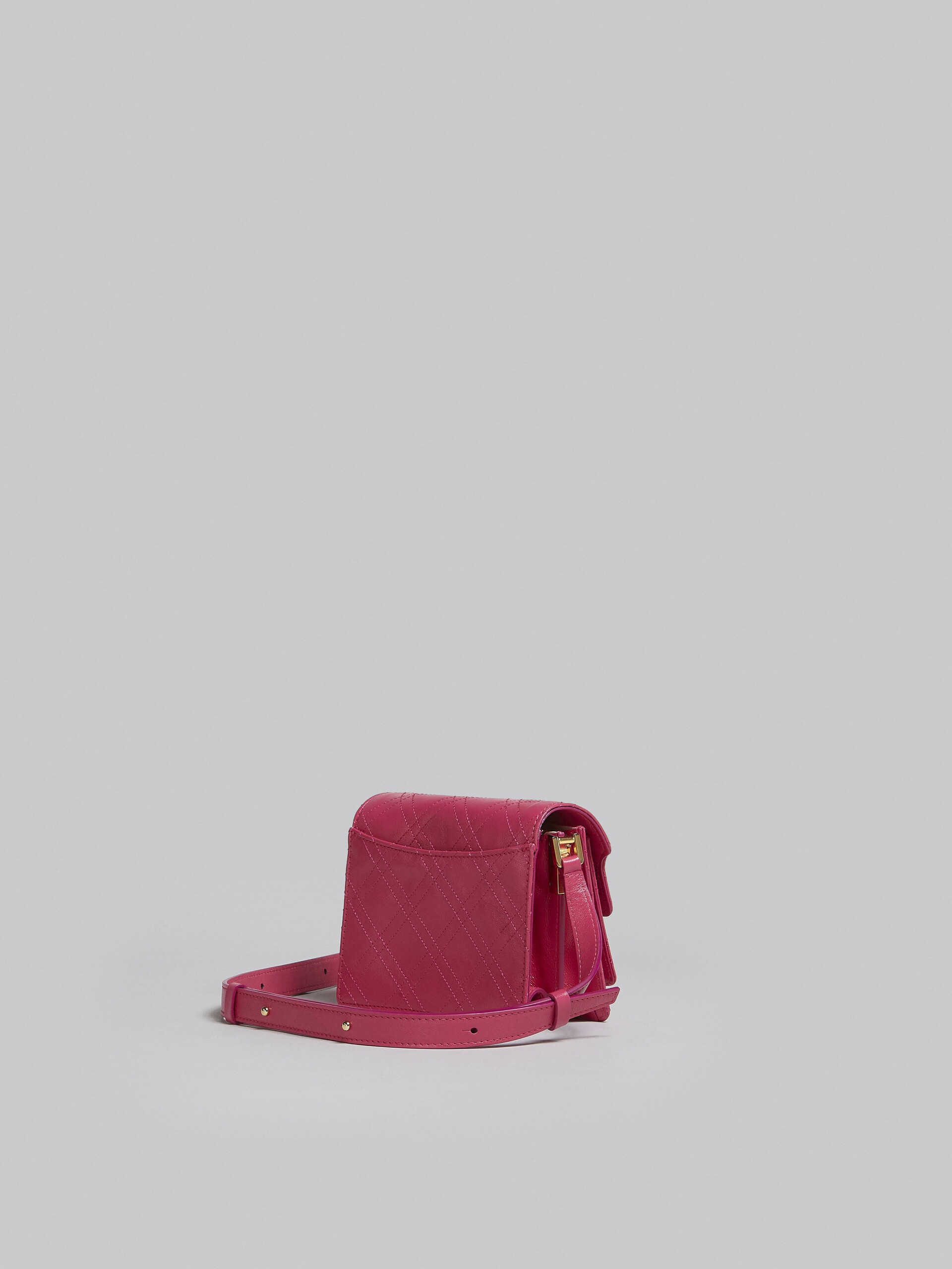 TRUNK SOFT MINI BAG IN FUCHSIA LEATHER - 3