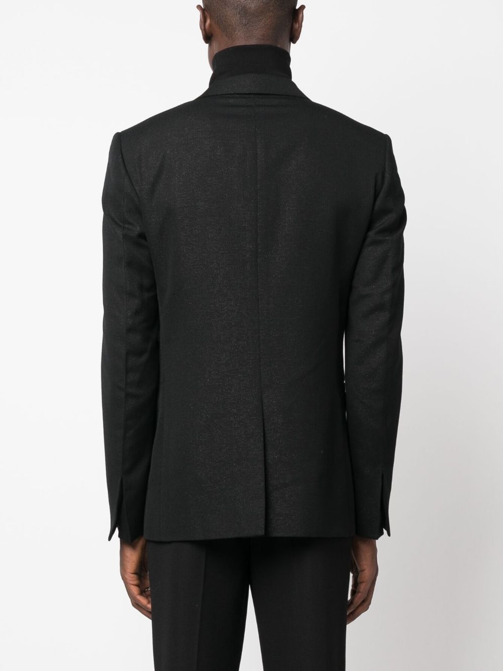 single-breasted wool blazer - 4