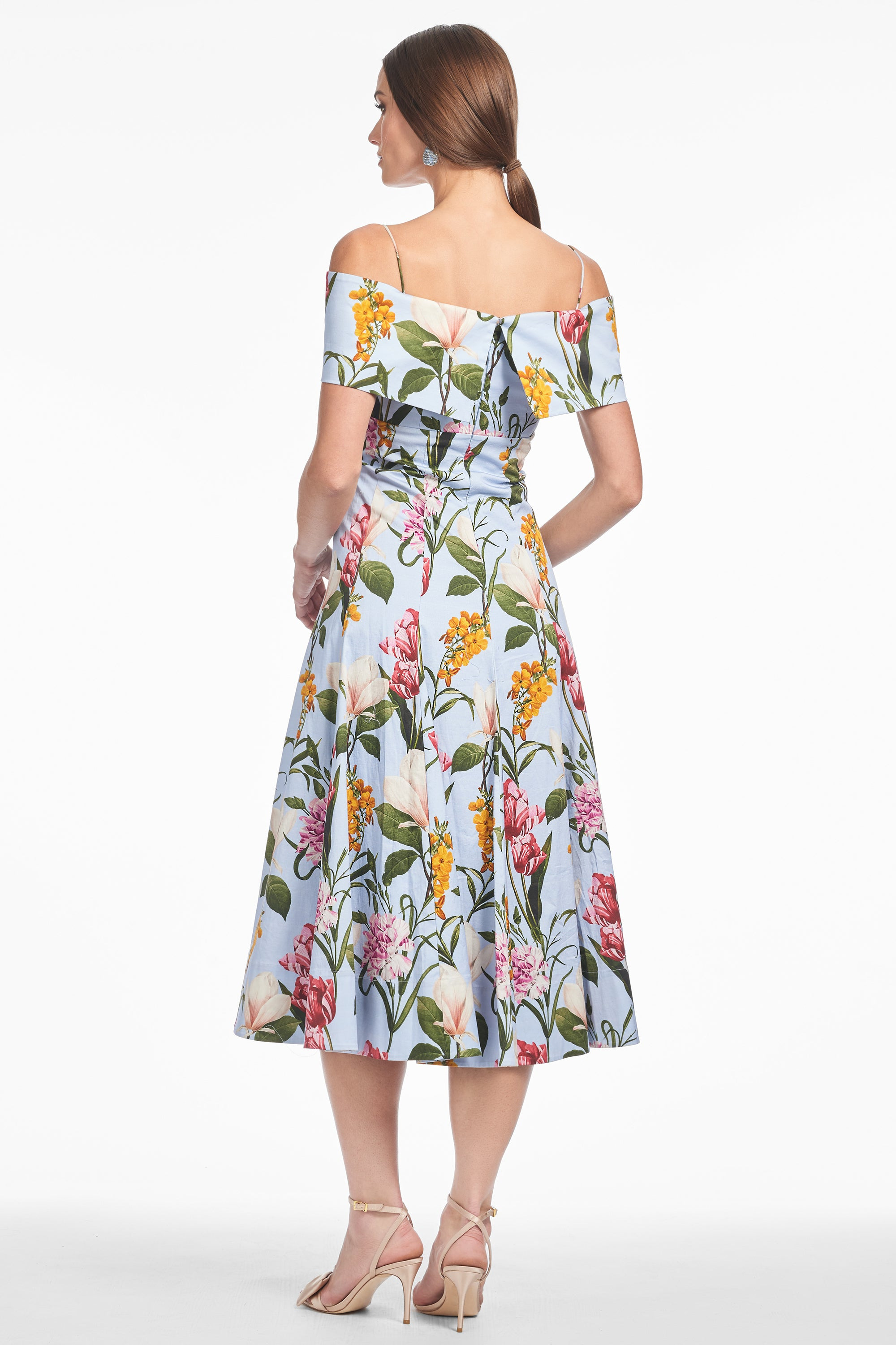 MINNIE DRESS - GLACIAL BLUE BLOSSOMS - 3