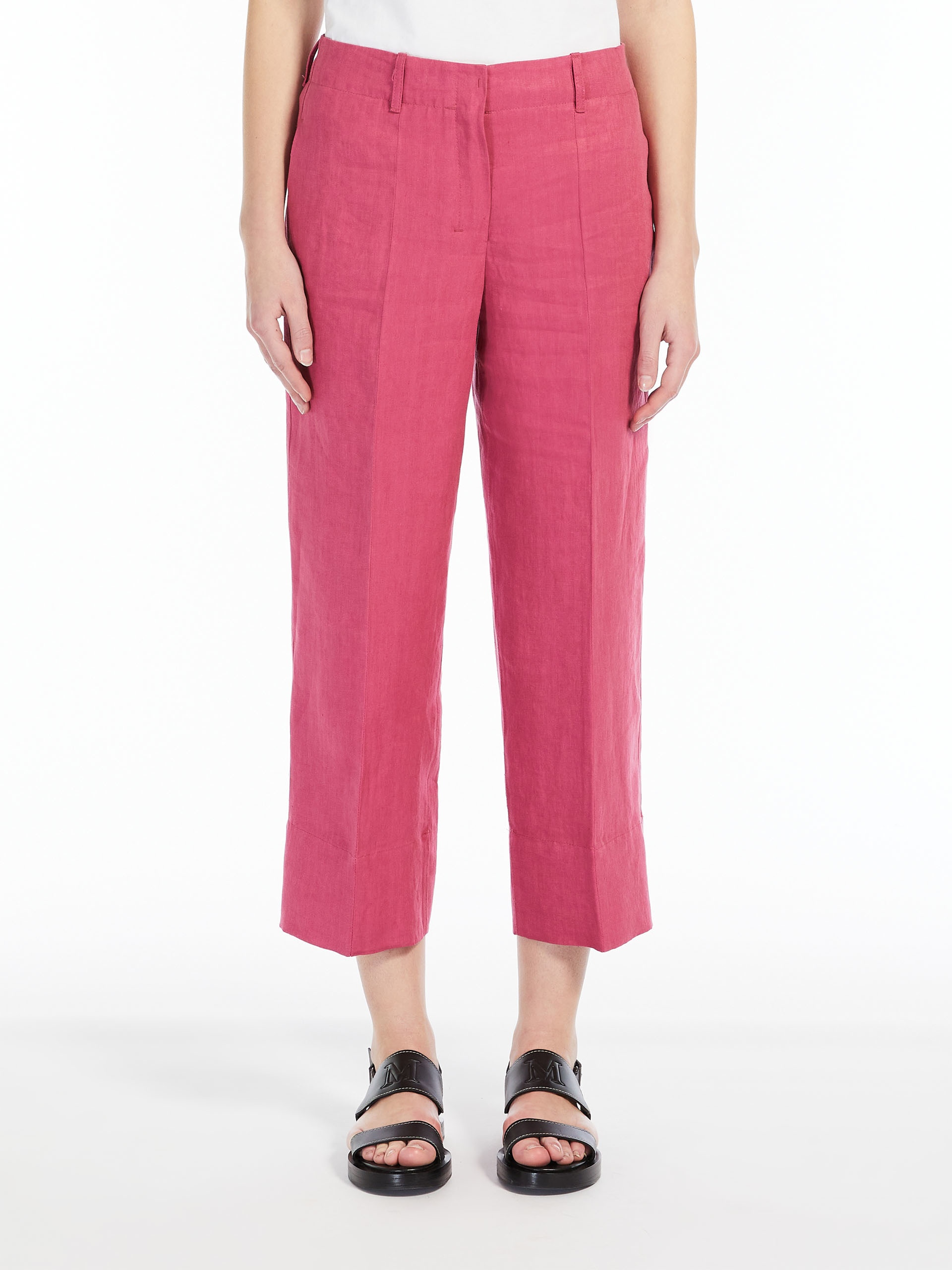 REBECCA Washed linen trousers - 3