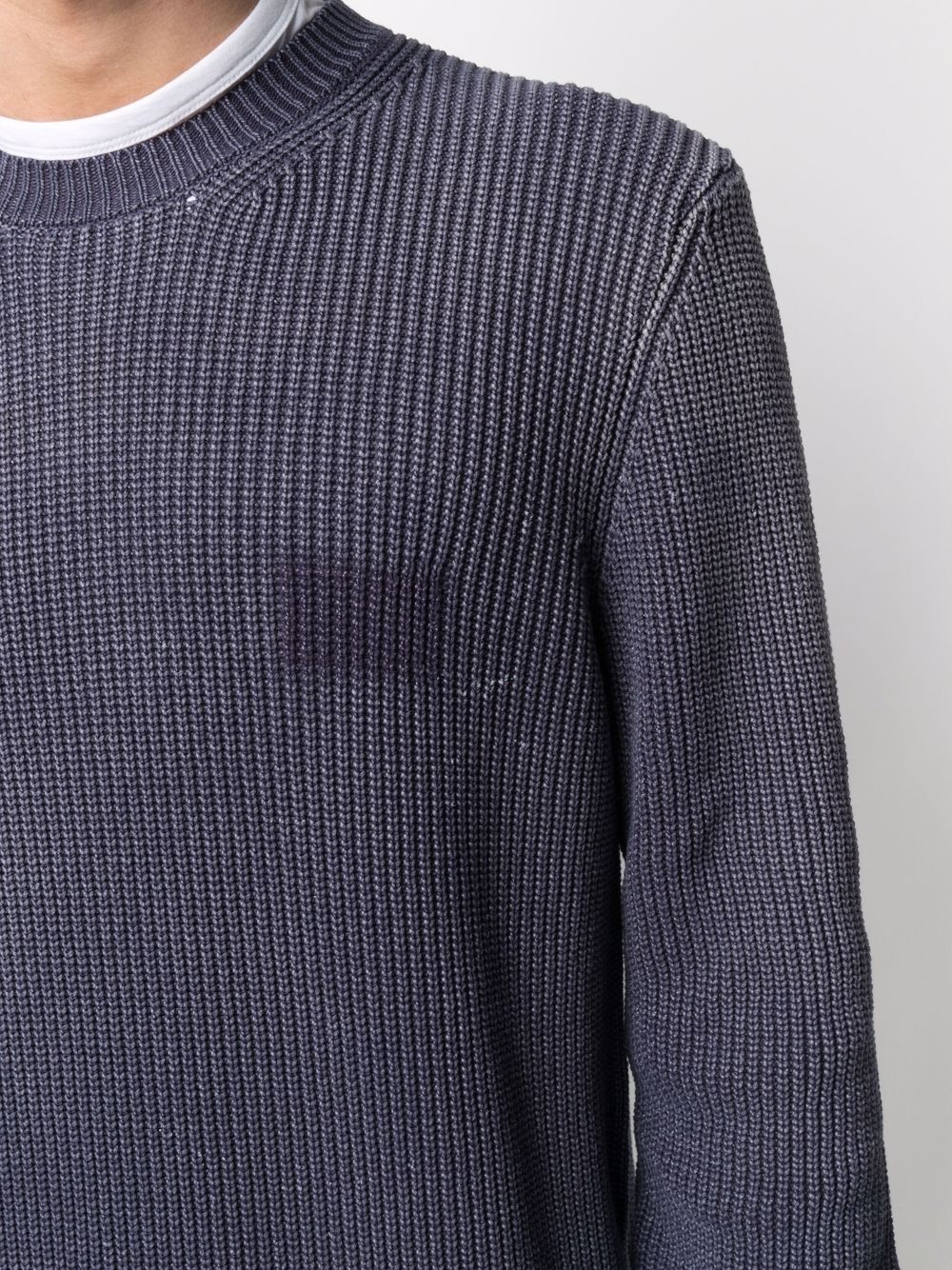 purl-knit ribbed-trim jumper - 5