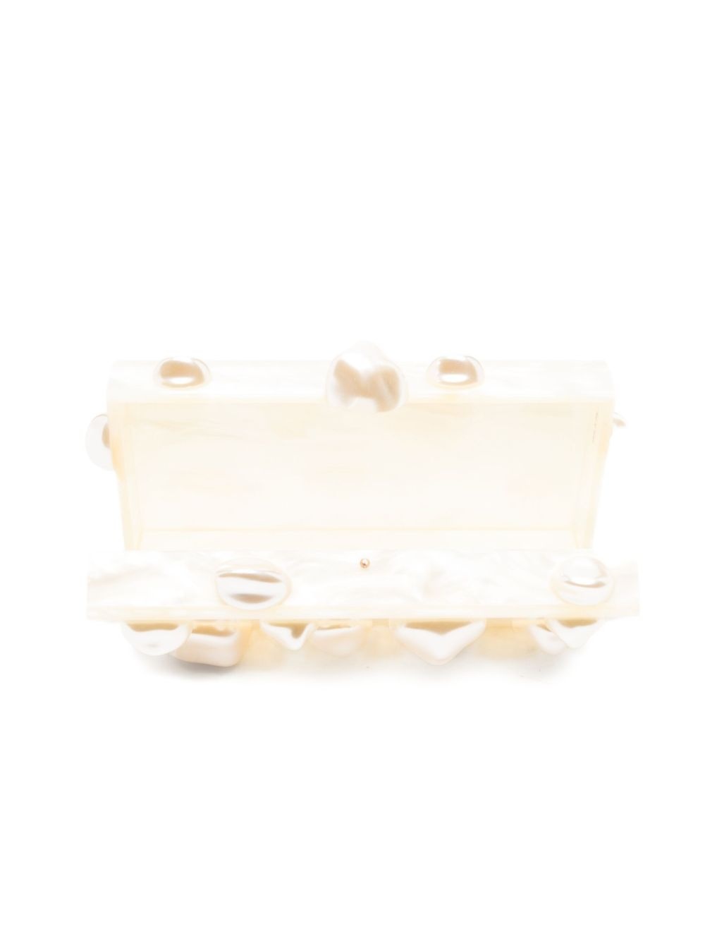 Orbs pearl-embellished clutch - 5